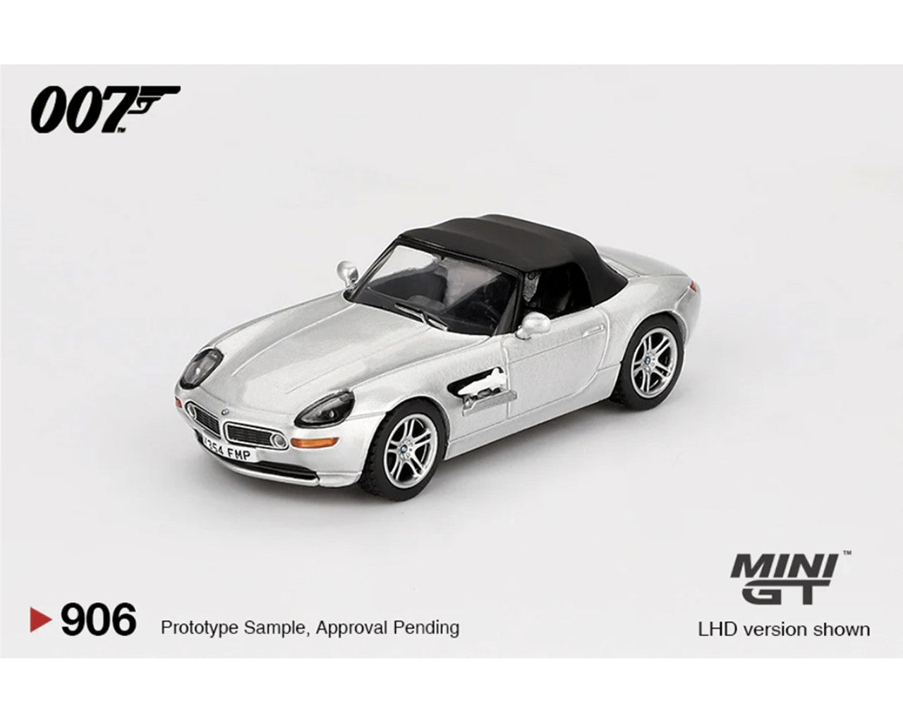 Mini GT 1:64 BMW Z8 James Bond 007 The World is Not Enough, English LHD - BLISTER PACKAGING - MGT00906-007E