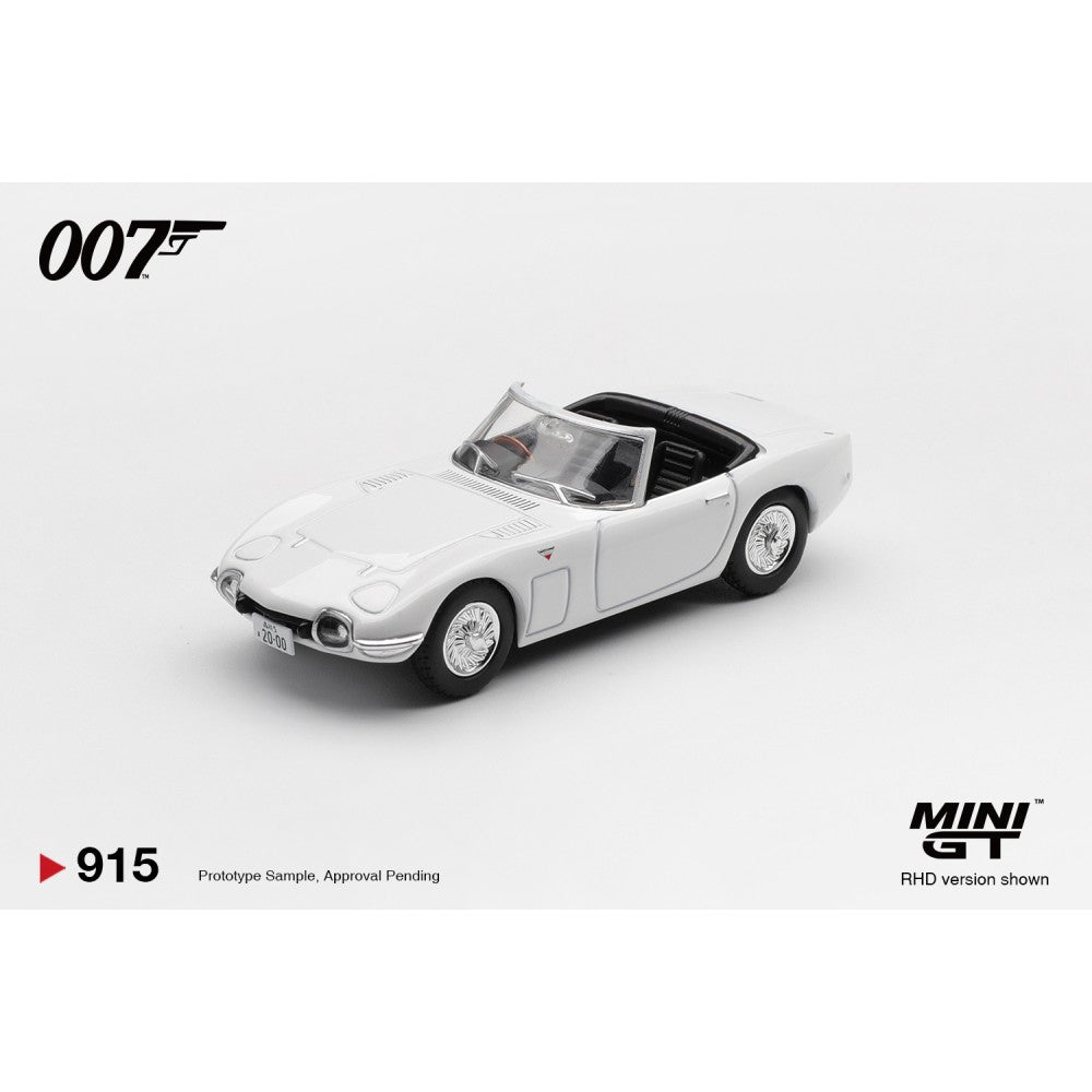 Mini GT 1:64 TOYOTA 2000GT ROADSTER  James Bond 007 YOU ONLY LIVE TWICE (RHD) - BLISTER PACKAGING - MGT00915-007E