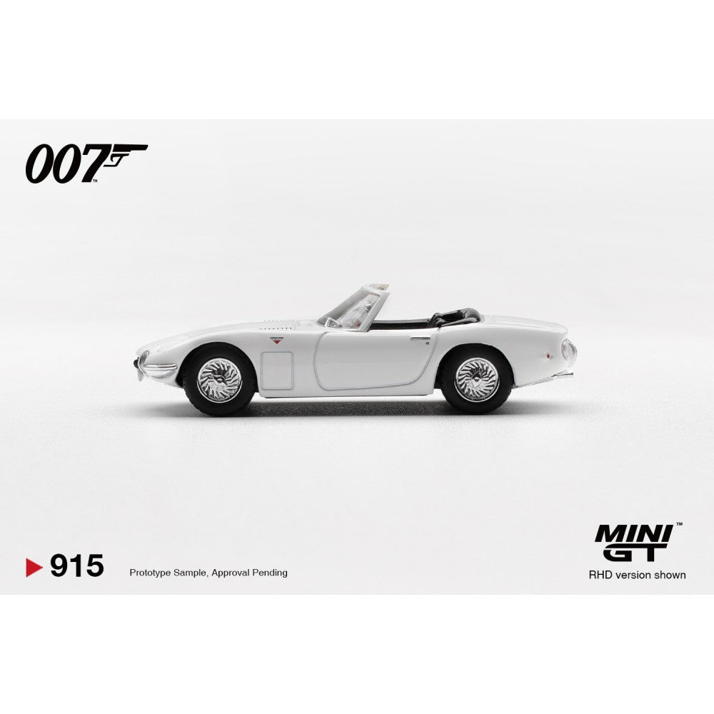Mini GT 1:64 TOYOTA 2000GT ROADSTER  James Bond 007 YOU ONLY LIVE TWICE (RHD) - BLISTER PACKAGING - MGT00915-007E