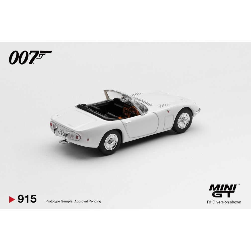 Mini GT 1:64 TOYOTA 2000GT ROADSTER  James Bond 007 YOU ONLY LIVE TWICE (RHD) - BLISTER PACKAGING - MGT00915-007E