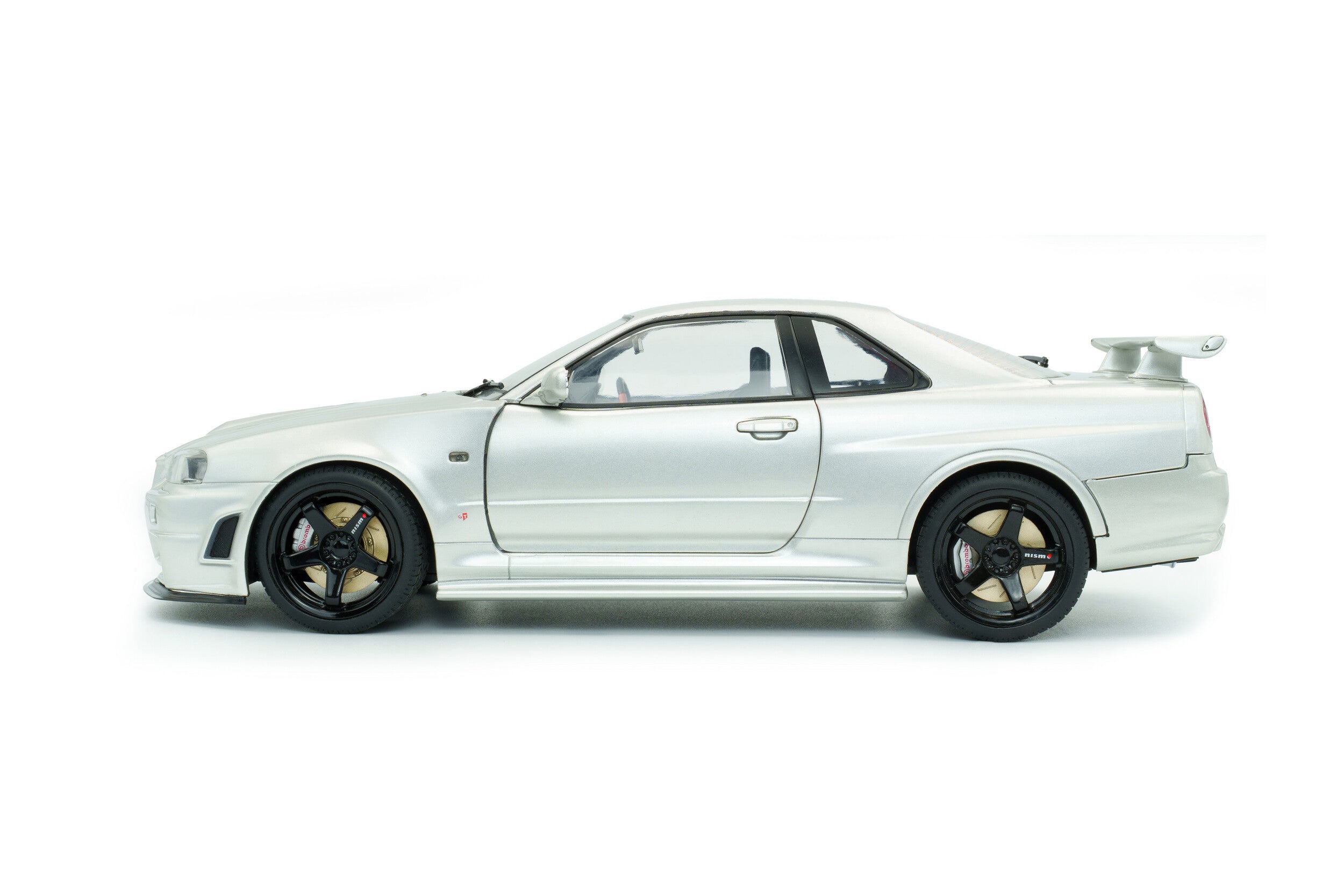 SOLIDO 1:18 Scale Diecast, 1999 Nissan Skyline (R34) GT-R Z Tune, Silver - S1804312