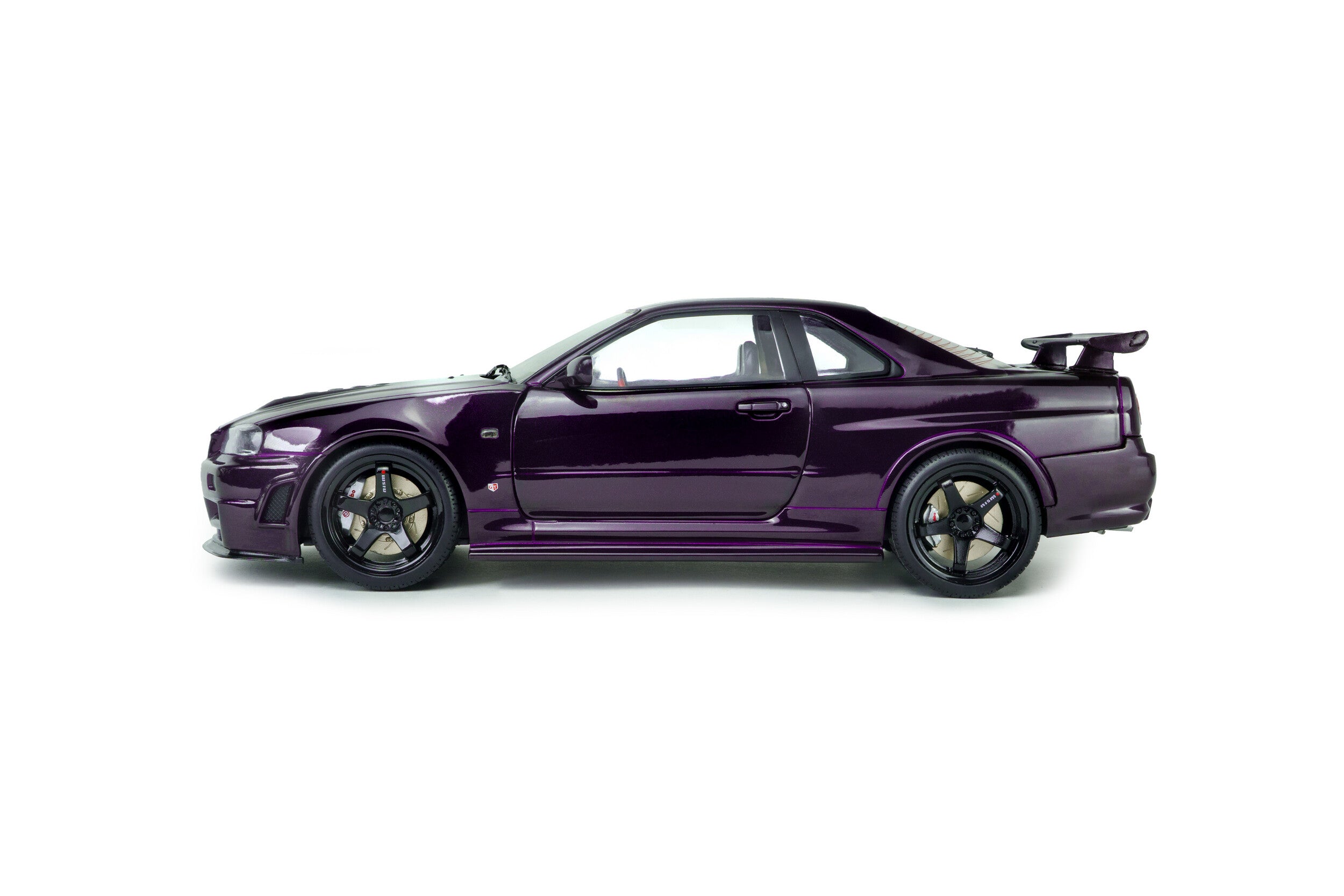 SOLIDO 1:18 Scale Diecast, 1999 Nissan Skyline (R34) GT-R Z Tune, Midnight Purple - S1804311