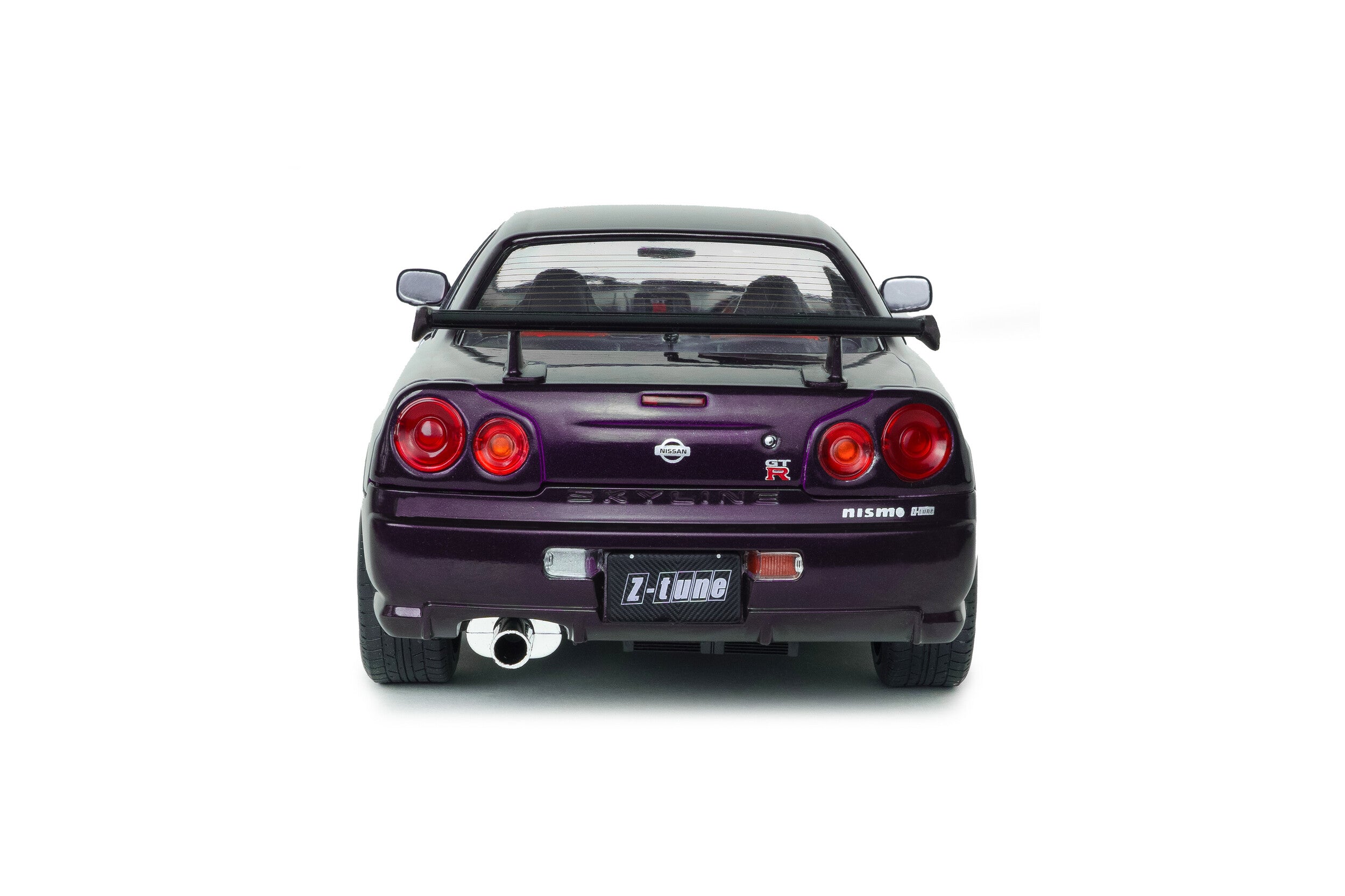 SOLIDO 1:18 Scale Diecast, 1999 Nissan Skyline (R34) GT-R Z Tune, Midnight Purple - S1804311