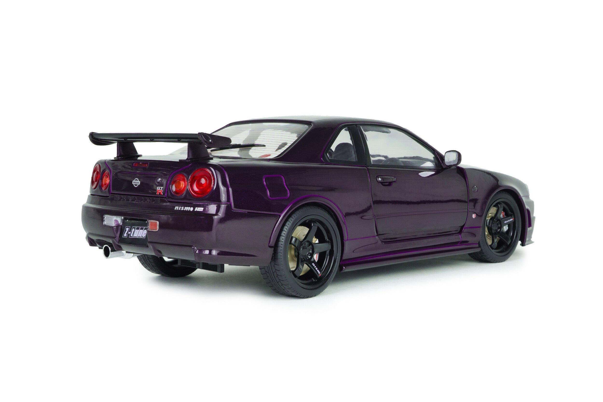SOLIDO 1:18 Scale Diecast, 1999 Nissan Skyline (R34) GT-R Z Tune, Midnight Purple - S1804311