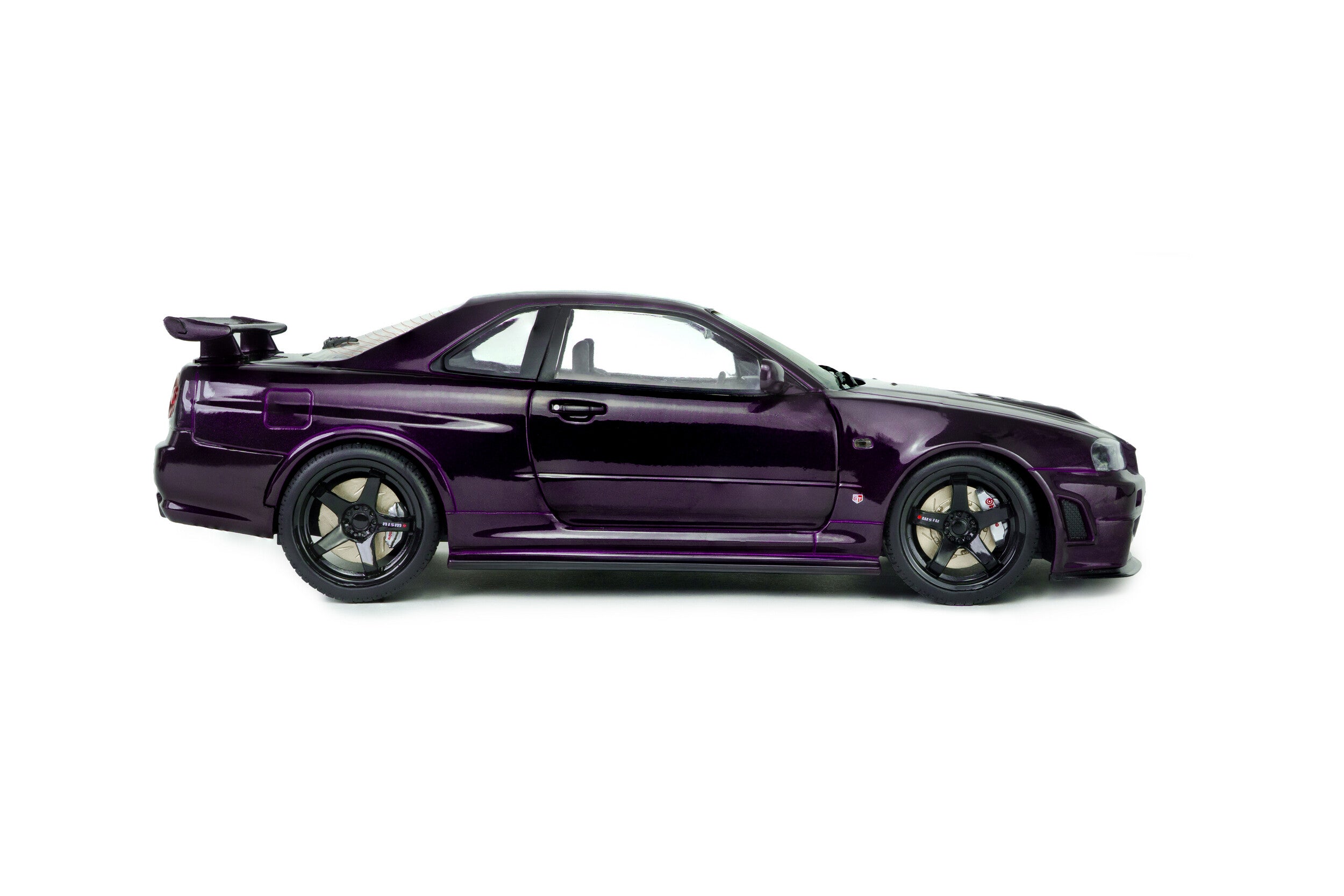 SOLIDO 1:18 Scale Diecast, 1999 Nissan Skyline (R34) GT-R Z Tune, Midnight Purple - S1804311