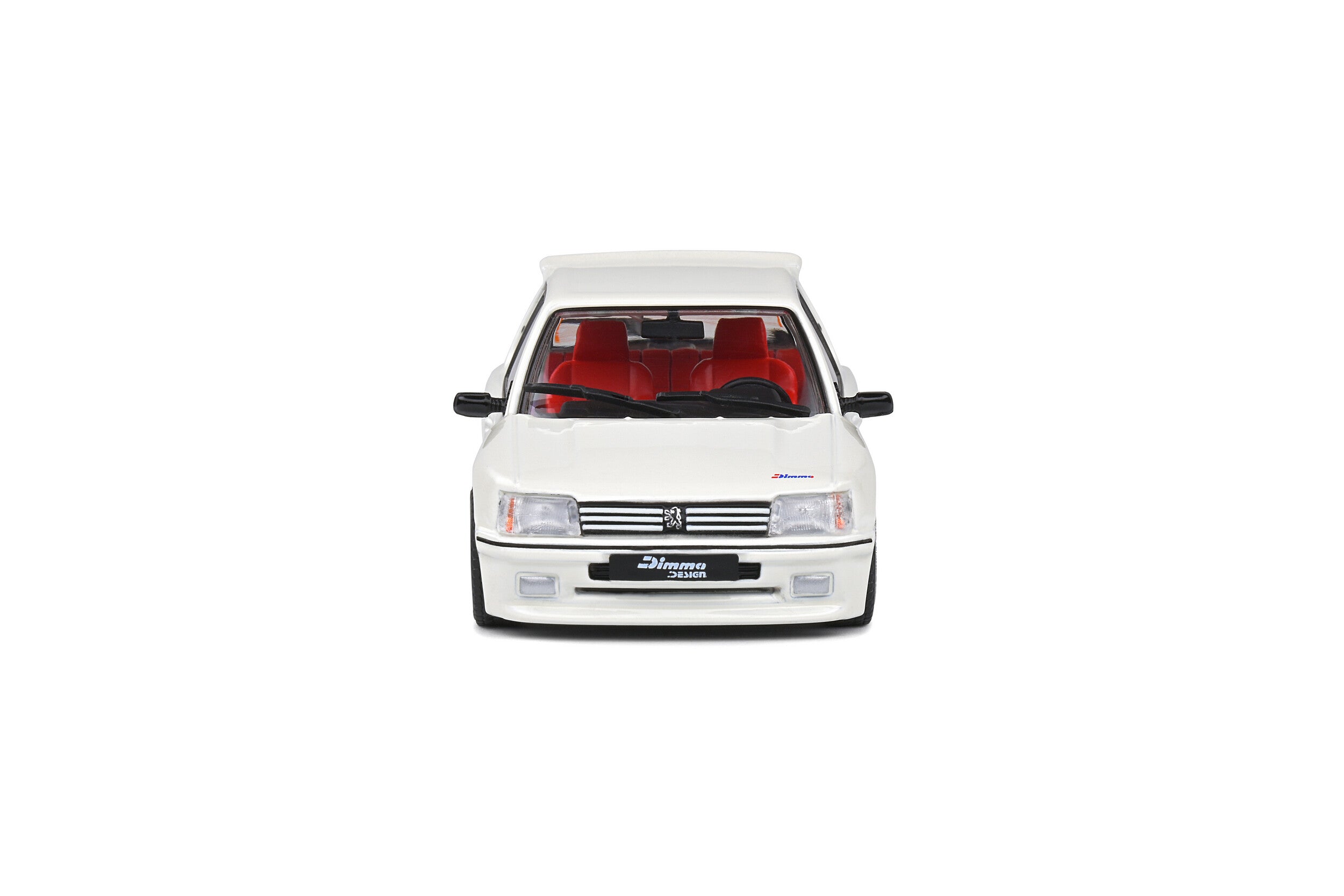 SOLIDO 1:43 Diecast - 1989 Peugeot 205 GTi with Dimma Bodykit, White - S4310801