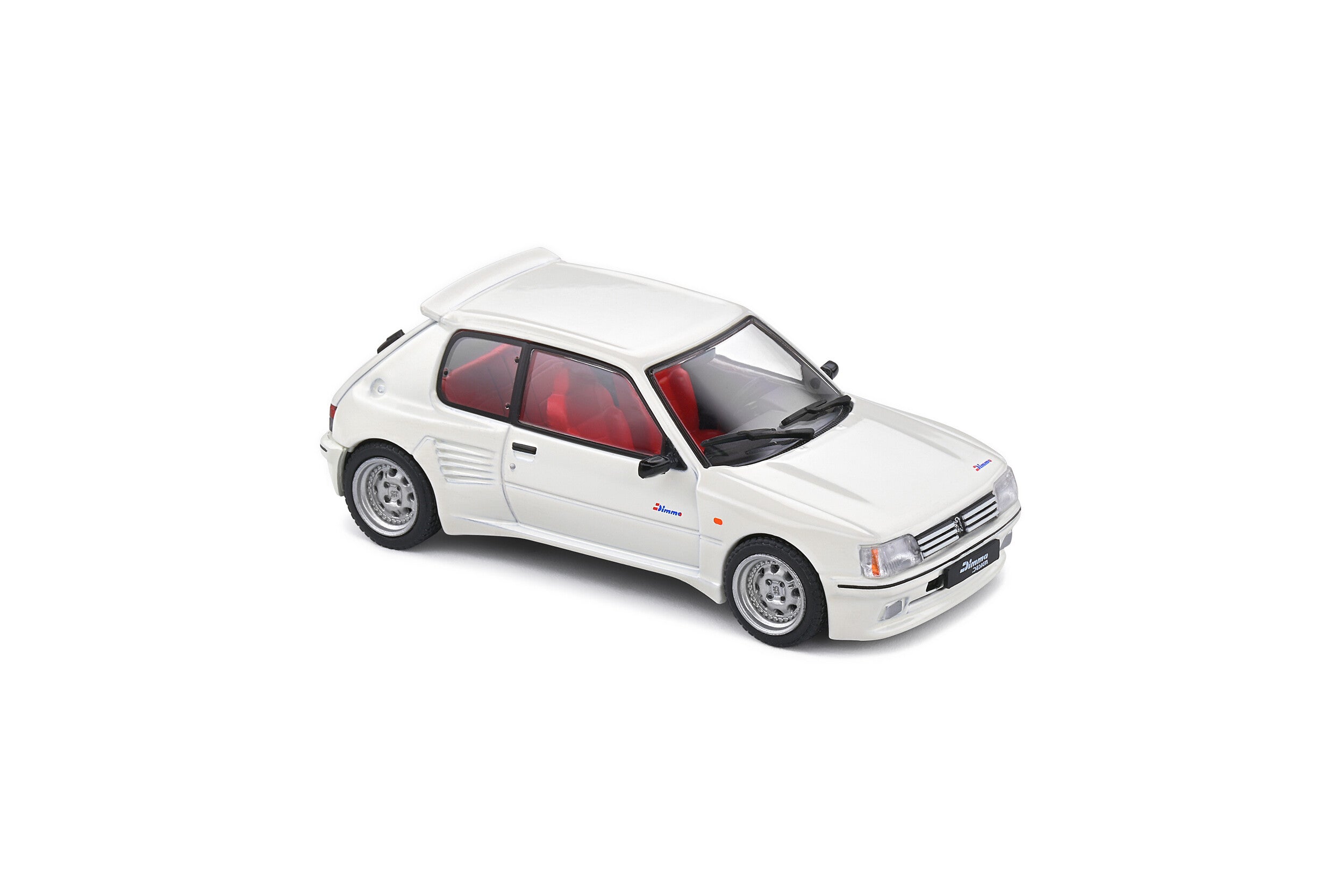 SOLIDO 1:43 Diecast - 1989 Peugeot 205 GTi with Dimma Bodykit, White - S4310801