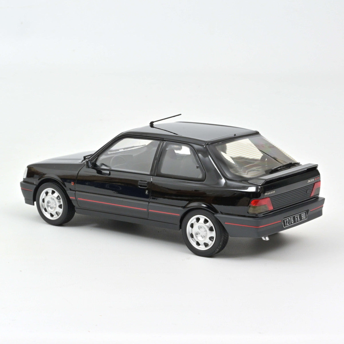 NoRev 1:18 Scale Diecast Model Car, 1990 Peugeot 309 GTi in Black