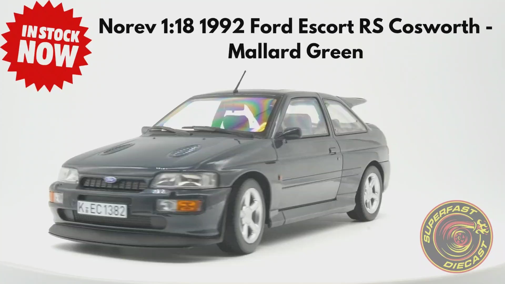 NoRev 1:18 1992 FORD ESCORT RS COSWORTH, Mallard Green - NV182790