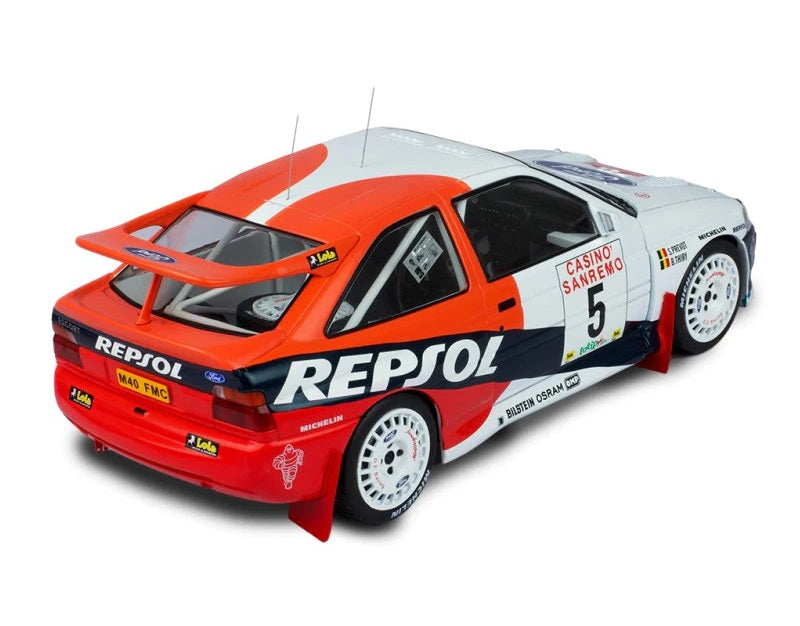 IXO 1:18 Ford Escort RS Cosworth San Remo Rally Italy 1996 #5 - B Thiry - REPSOL