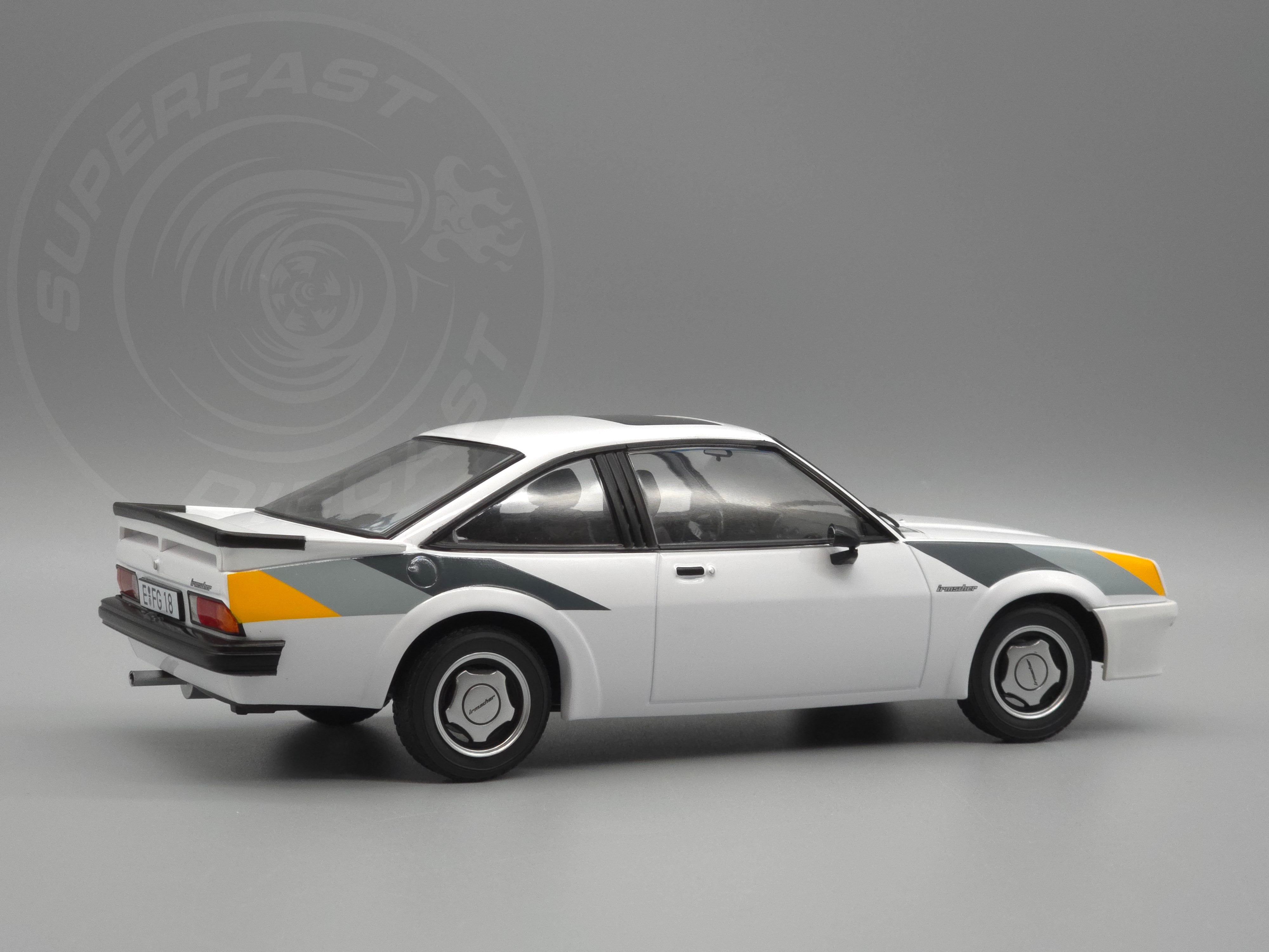 Norev 1:18 Scale Diecast - 1984 Opel Manta B Irmsher (The Movie Fred) - White- 183306