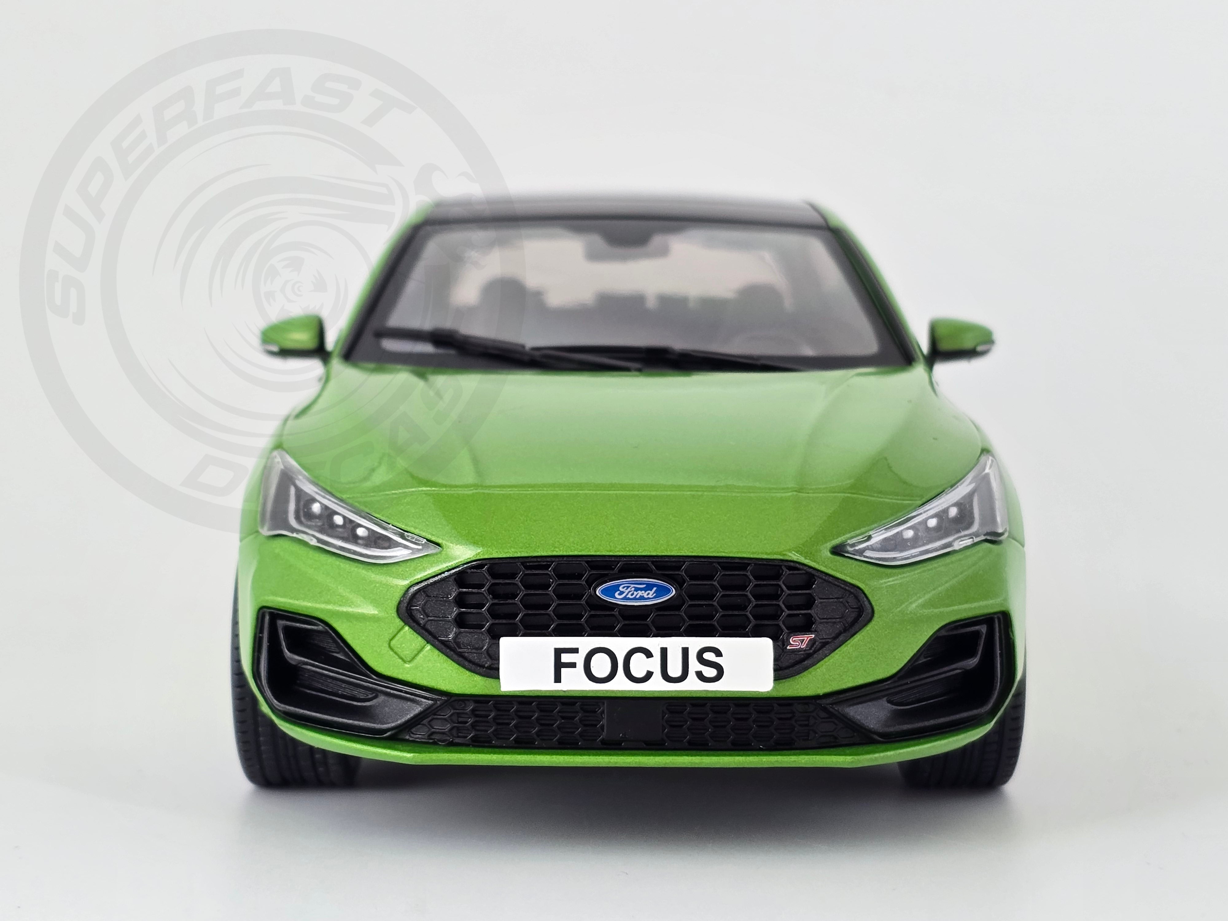 MCG 1:18 Scale Diecast Model Car -  2022 Ford Focus ST, Green