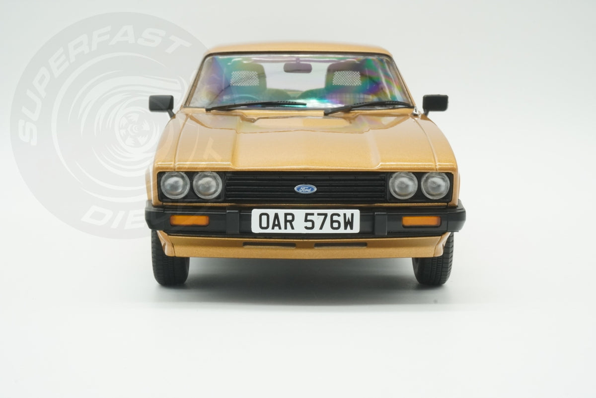 MCG 1:18 Scale Diecast - Ford Capri Mk III (RHD UK Exclusive - The Professionals) , Gold and Silver (Both models)