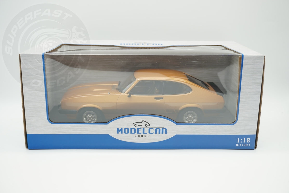 MCG 1:18 Scale Diecast - Ford Capri Mk III (RHD UK Exclusive - The Professionals) , Gold and Silver (Both models)