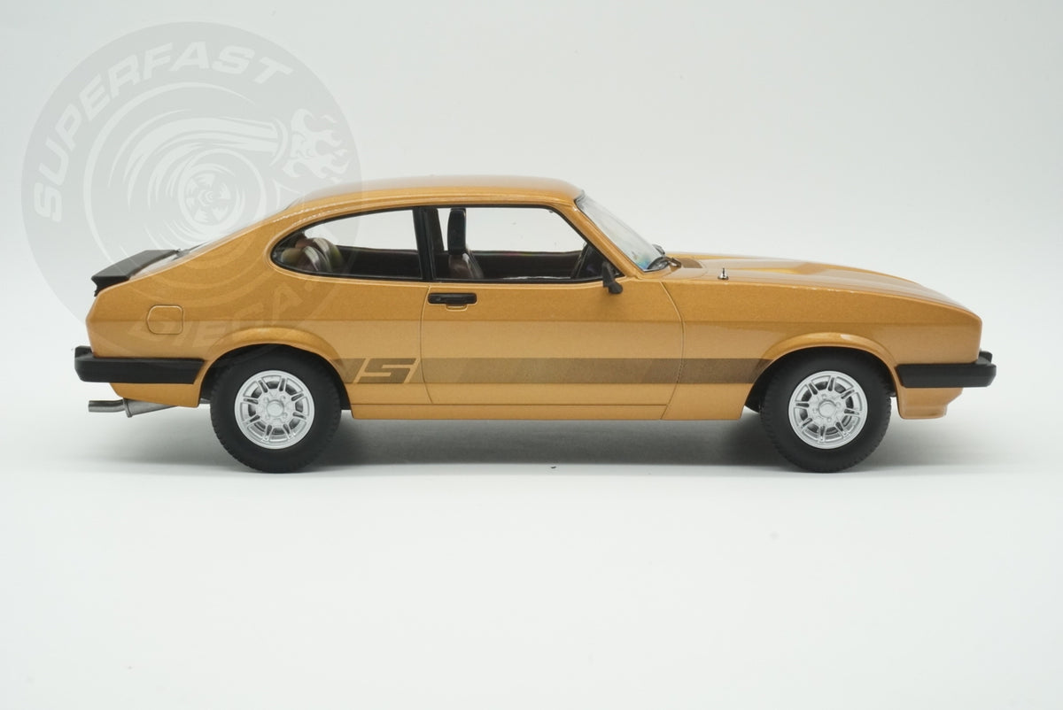 MCG 1:18 Scale Diecast - Ford Capri Mk III, Gold - MCG18399