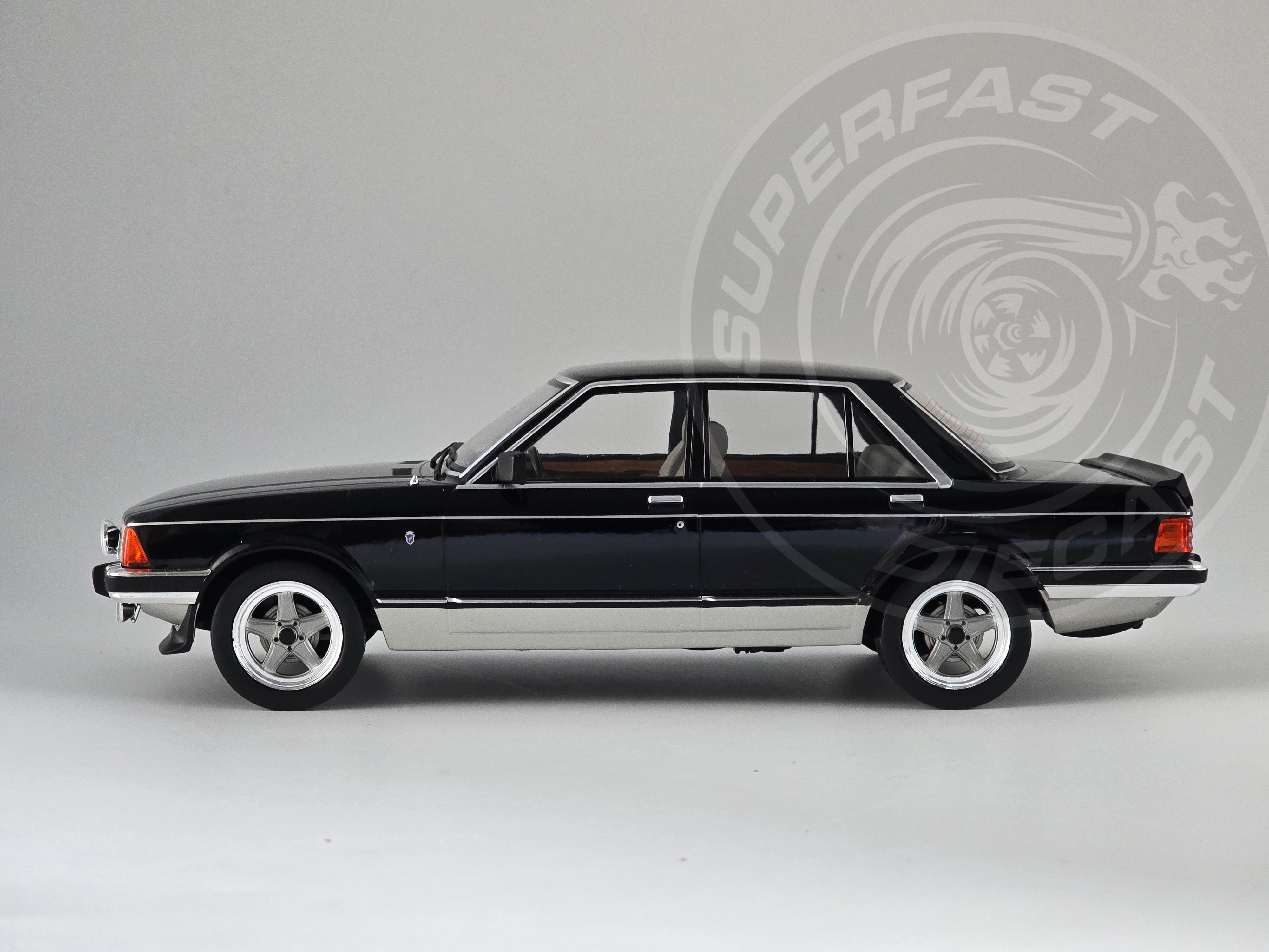 MCG 1:18 Scale Diecast MCG 1:18 Scale Diecast Ford Granada MK II 2.8 Injection, Black/Grey - MCG18536