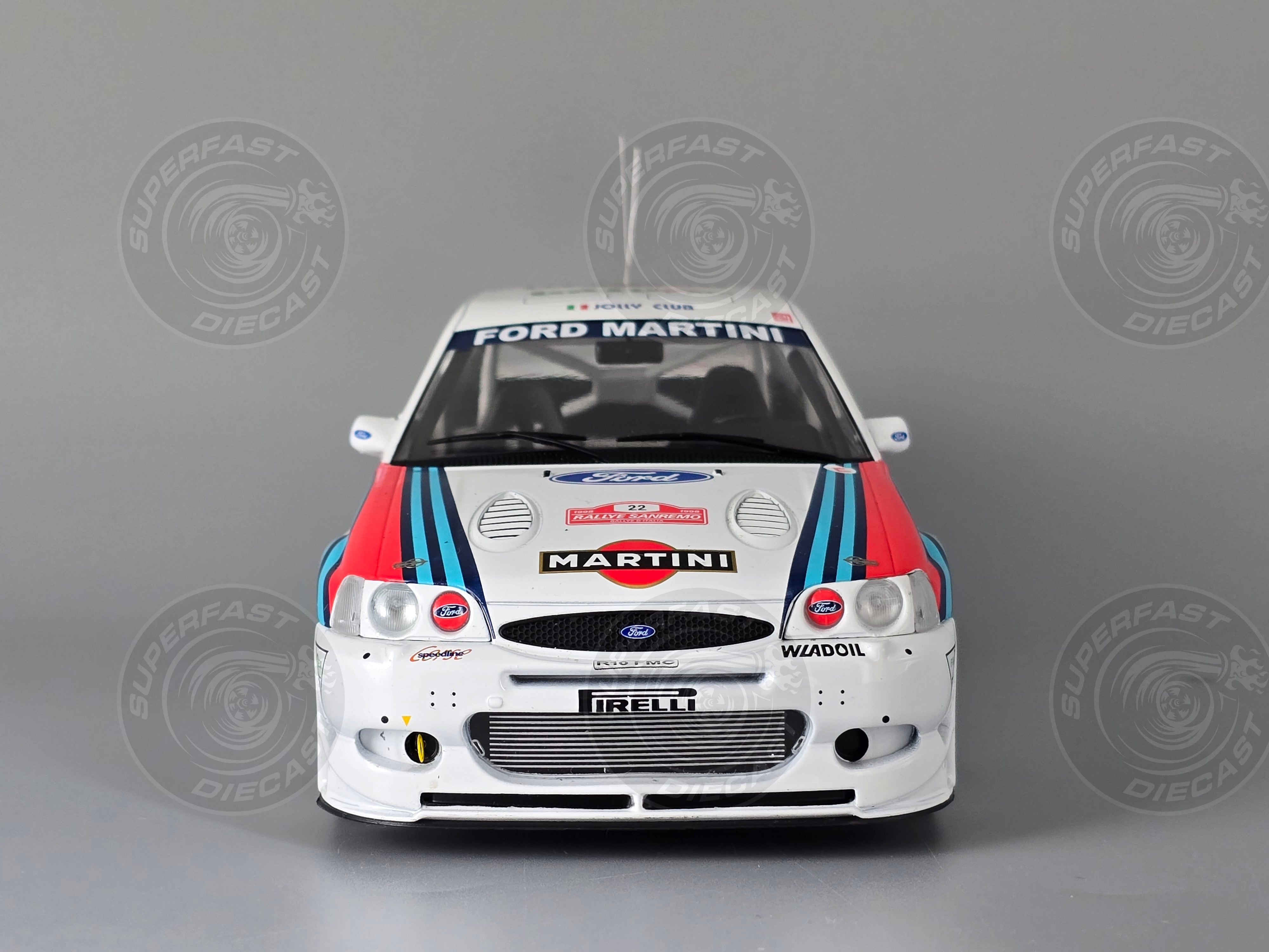 IXO 1:18 - Ford Escort RS Cosworth WRC, Rallye Sanremo, 1998, #22, A.Medeghini/B.Medeghini-Capoferri - IXO18RMC171B.22