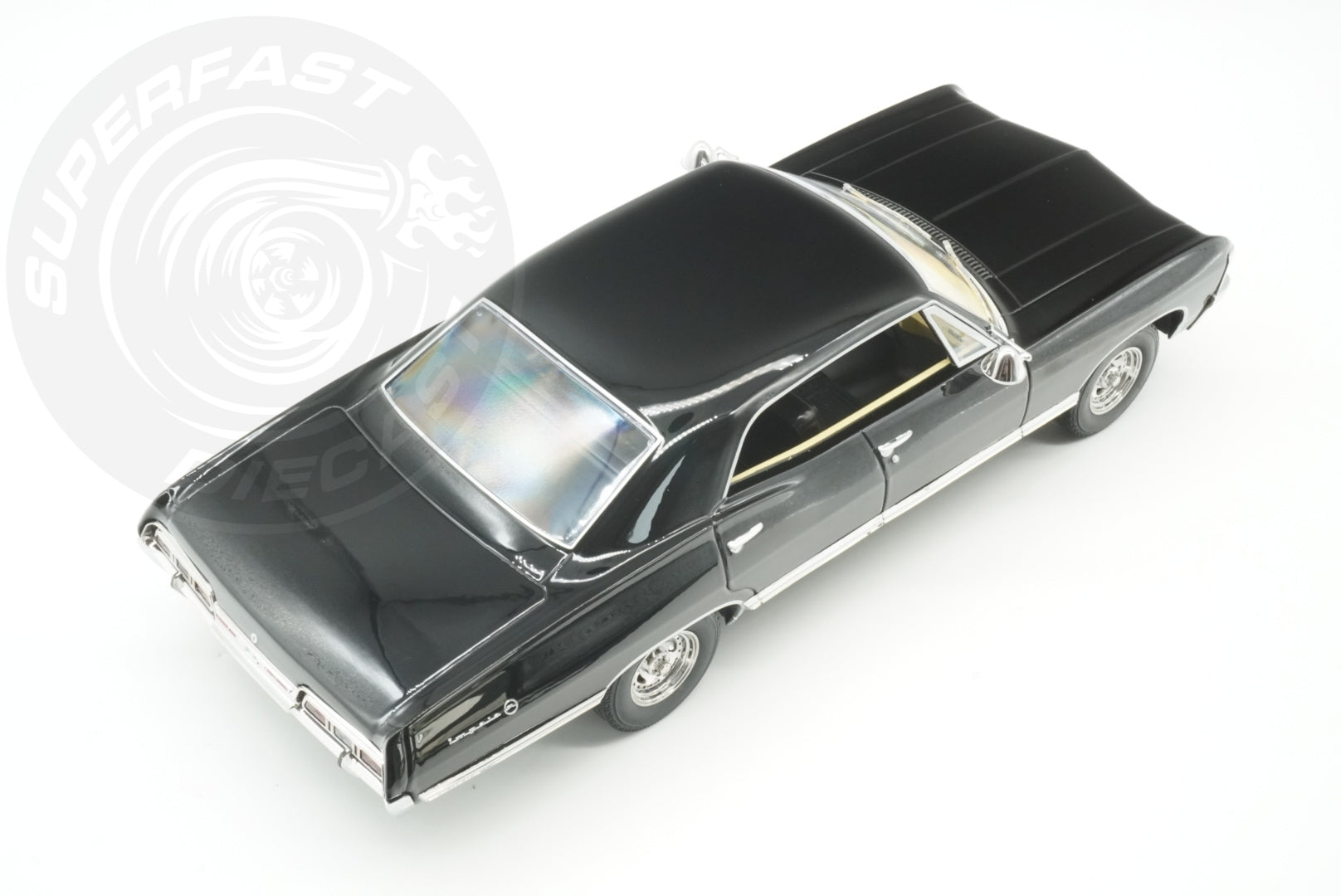 MCG 1:18 Diecast - 1967 Chevrolet Impala (Baby), Supernatural, Black - MCG181006