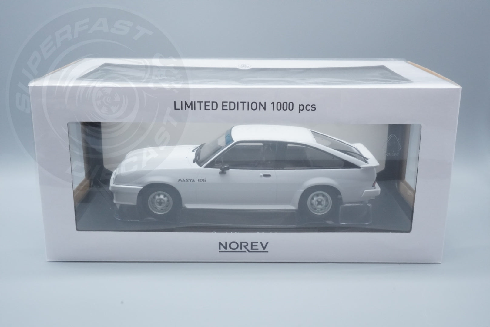 Norev 1:18 Scale Diecast - 1984 Opel Manta GSi Coupe - White - 183316