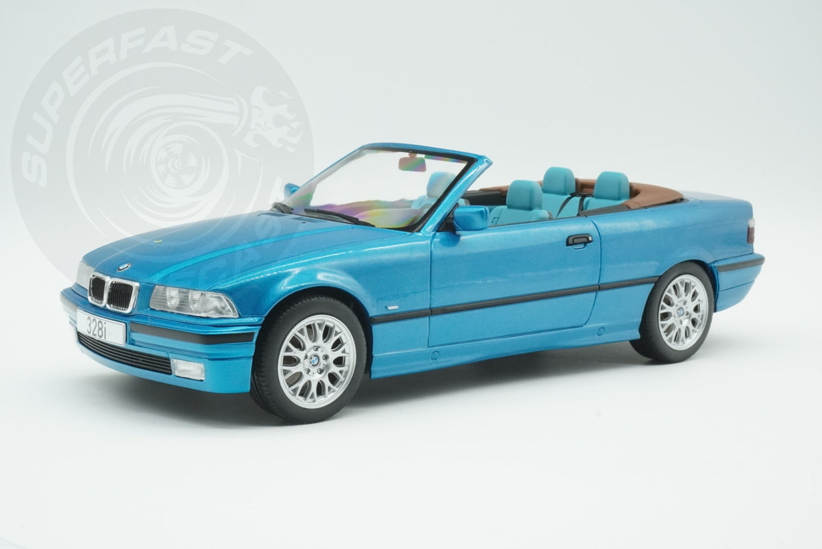 MCG 1:18 Diecast - 1996 BMW 328i (E36) Cabriolet, Turquoise - MCG18319