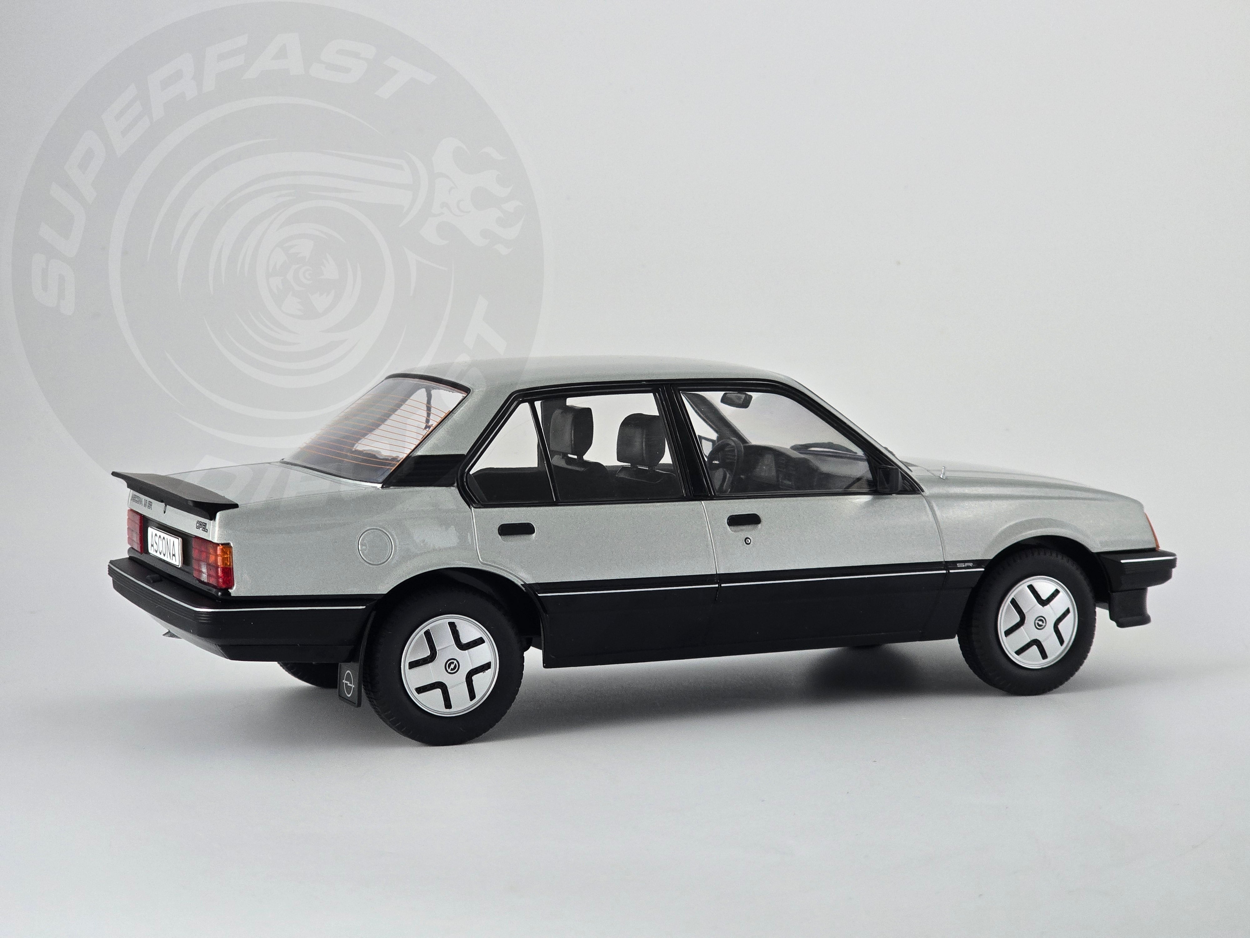 MCG 1:18 Scale Diecast - 1981 Opel Ascona C SR, Silver - MCG18460