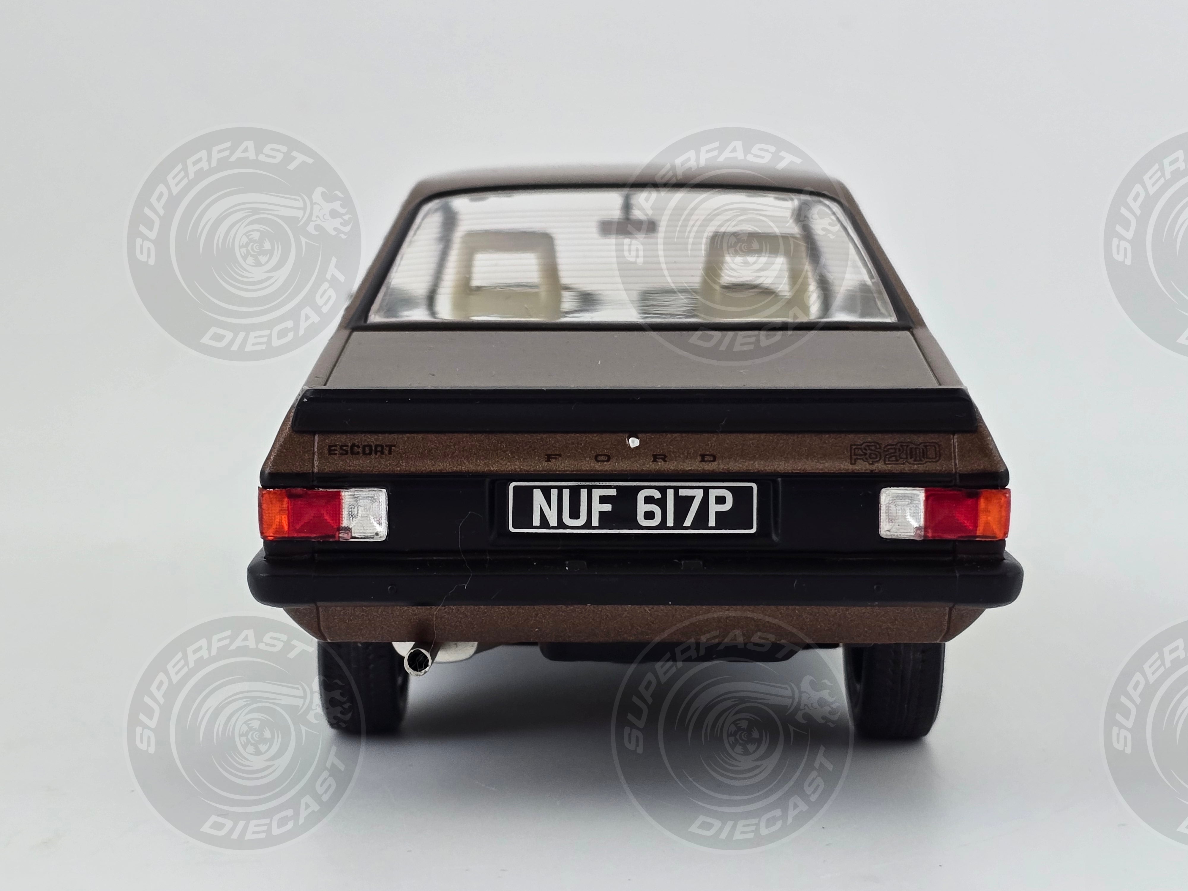 MCG 1:18 Scale Diecast - Ford Escort Mk2 RS 2000 Henry Ford Jnr, Brown- MCG18530