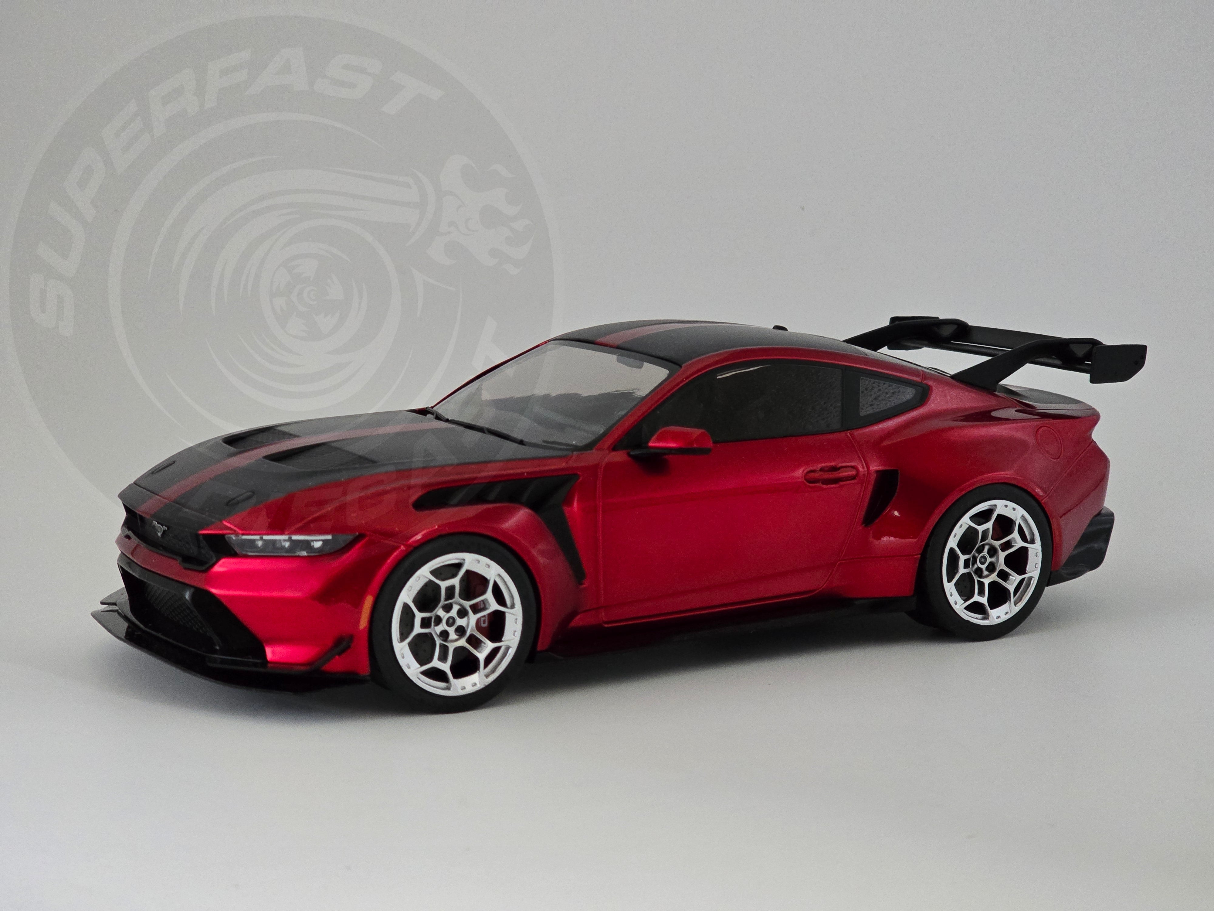 IXO 1:18 Scale - 2025 Ford Mustang GTD, Dark Red
