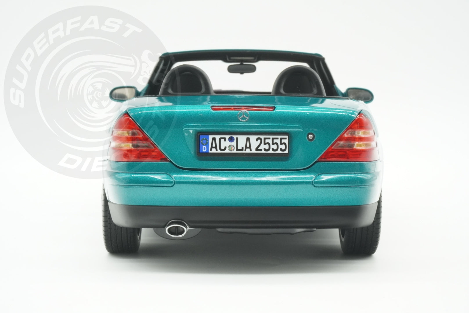 Norev 1:18 Scale Diecast Car - 1996 Mercedes Benz SLK, Vivianit Green - 183021