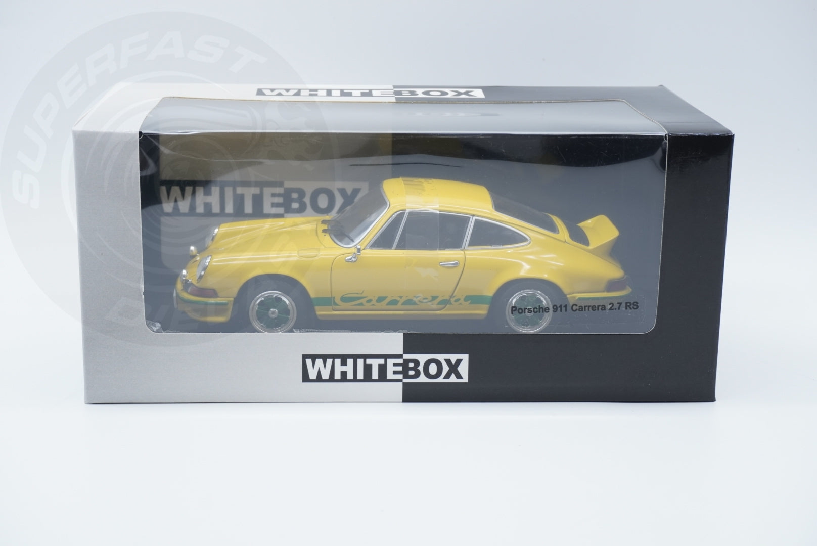 Whitebox  1:24 Scale Diecast - 1972 Porsche 911 Carerra 2.7 RS in Yellow - WB124189