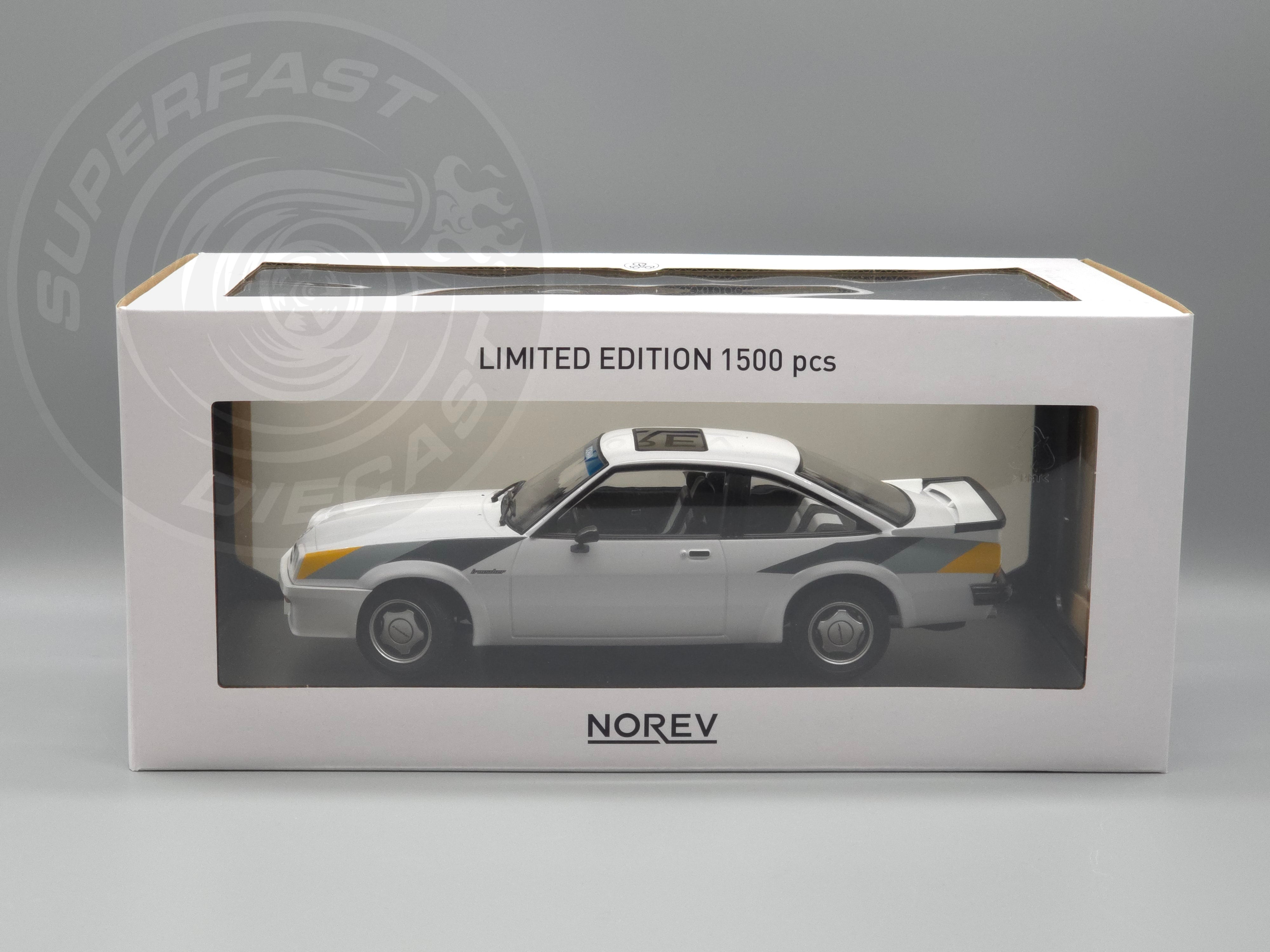 Norev 1:18 Scale Diecast - 1984 Opel Manta B Irmsher (The Movie Fred) - White- 183306