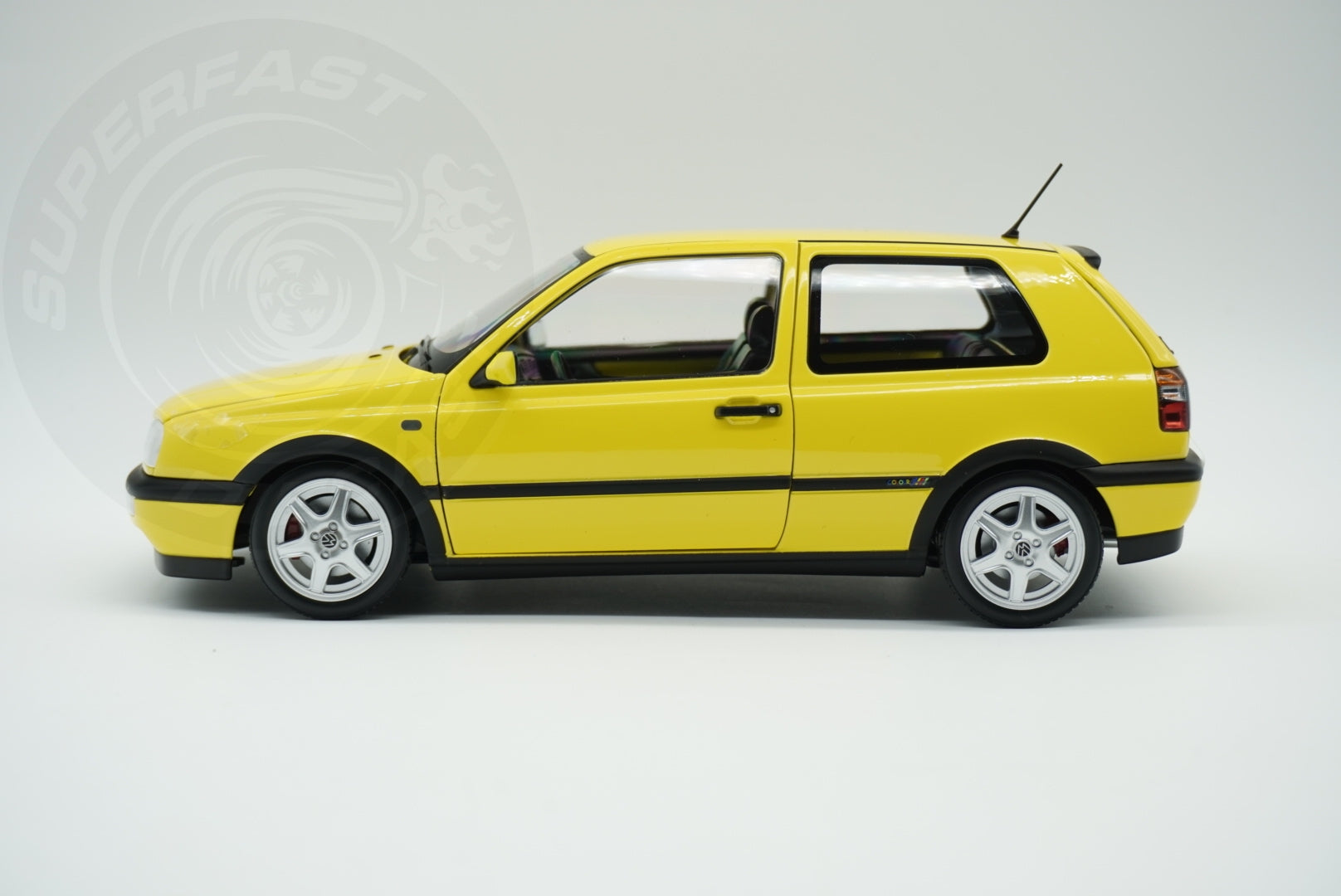 Norev 1:18 Scale Diecast - 1994 VW Volkswagen Golf Mk3 Colour Concept Yellow - 188507