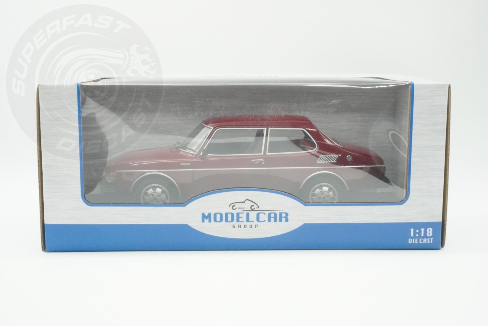 MCG 1:18 Scale Diecast - 1977 Saab 99 Turbo, Dark Red - MCG18441