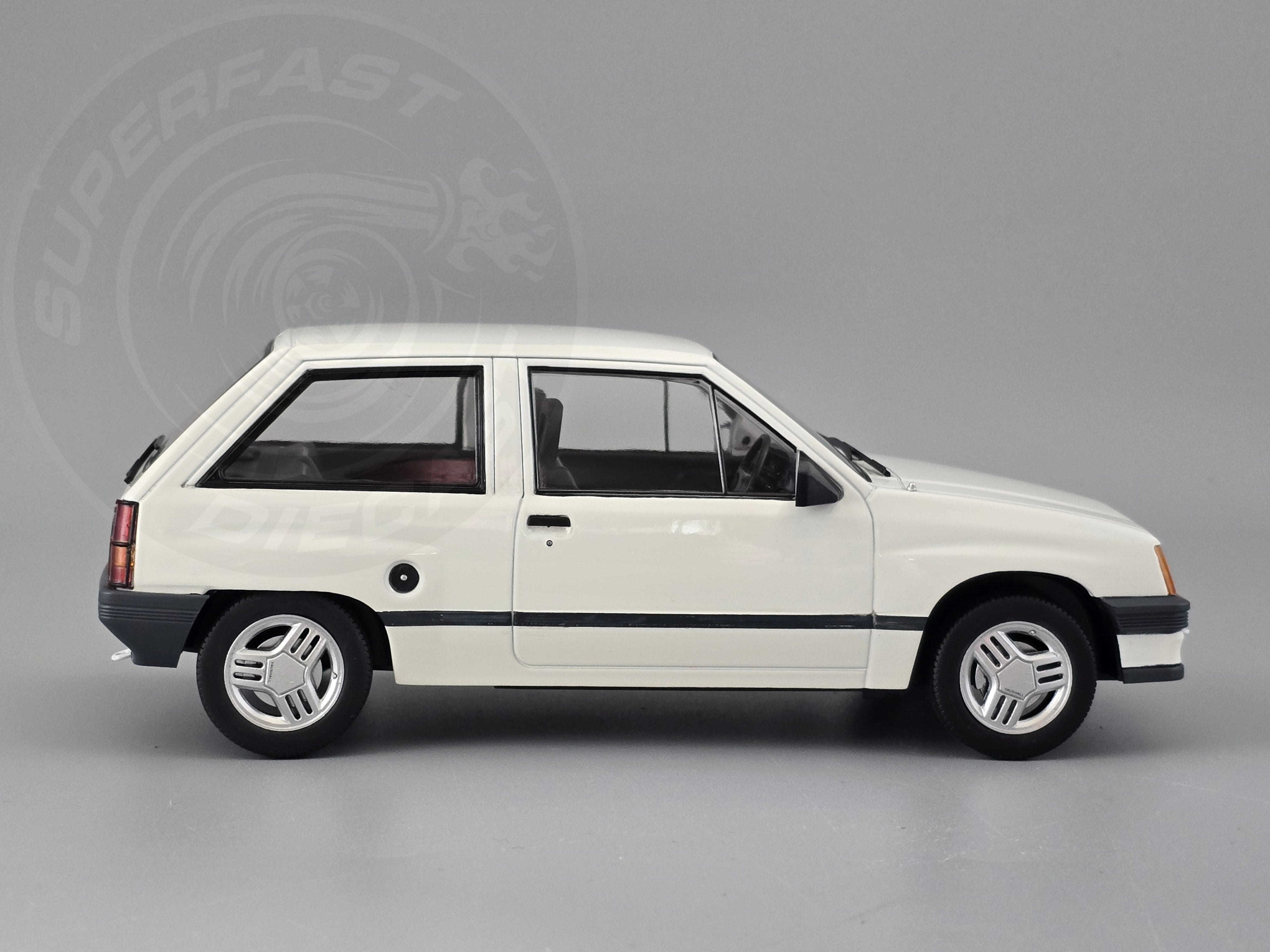 MCG 1:18 Scale Diecast - 1983 Vauxhall Nova (UK Exclusive RHD), White - MCG18904