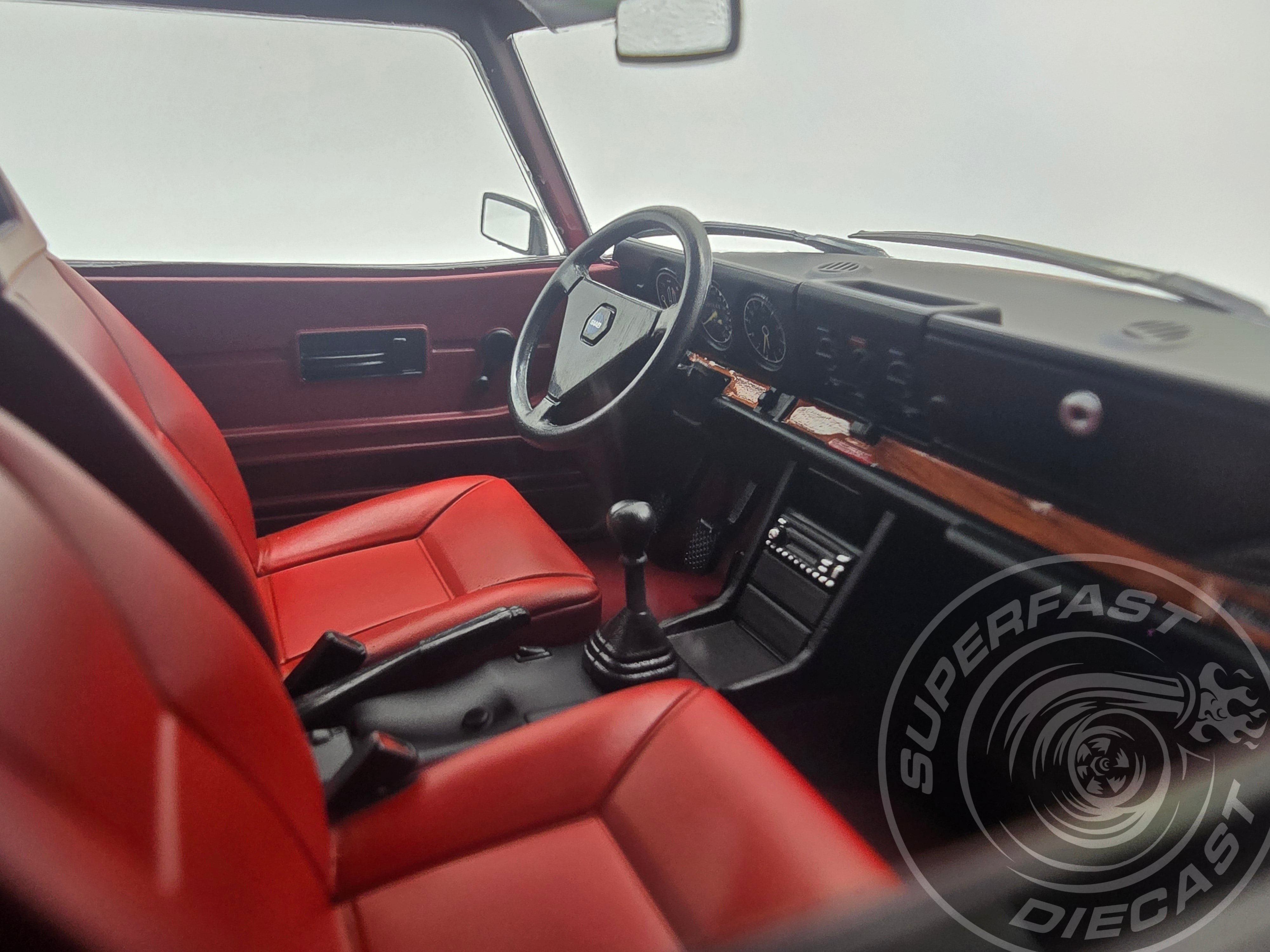 MCG 1:18 Scale Diecast - 1977 Saab 99 Turbo, Dark Red - MCG18441