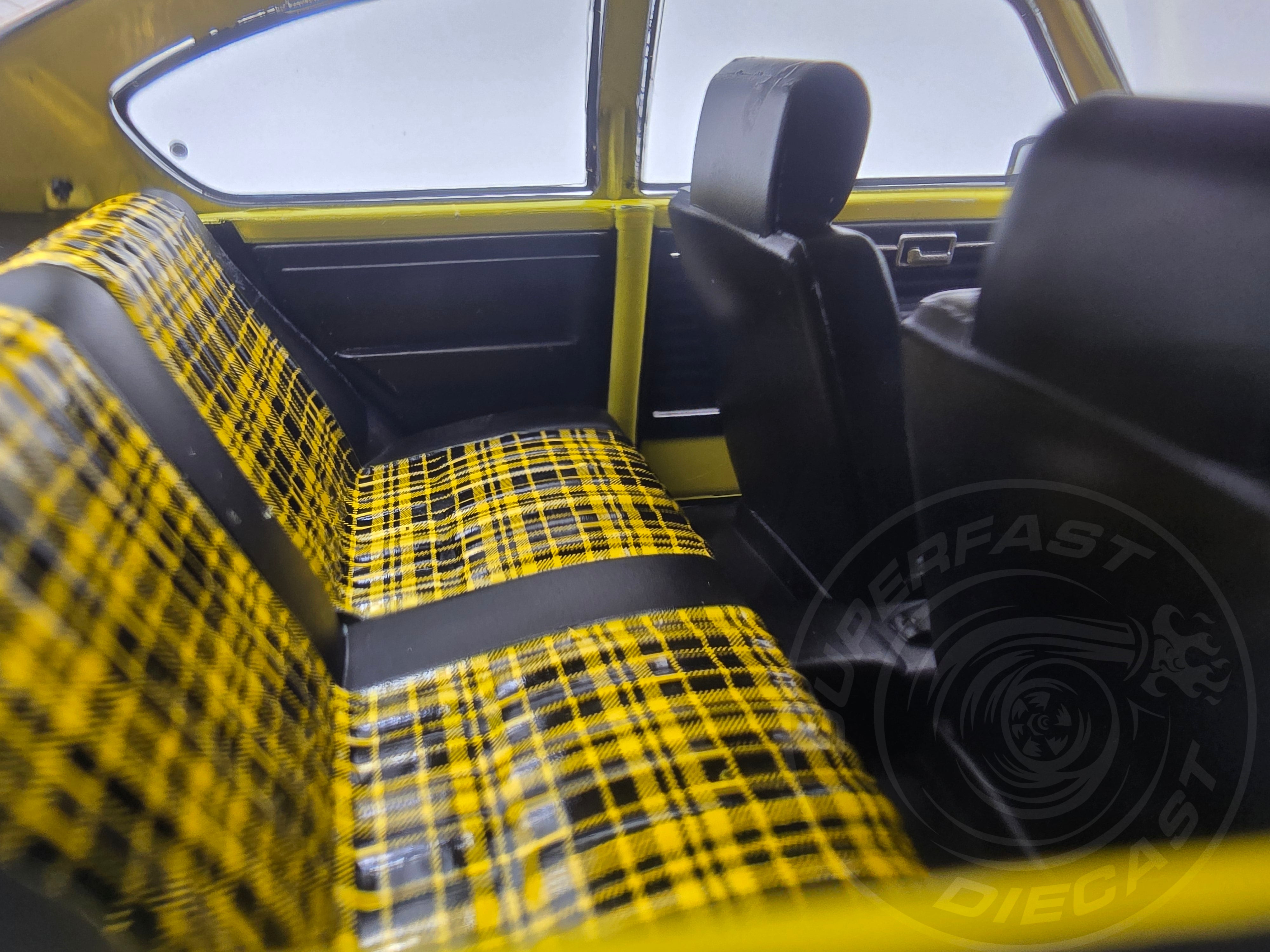 MCG 1:18 Scale Diecast - 1975 Opel Kadett C Coupe GTE in Yellow/Black - MCG18598