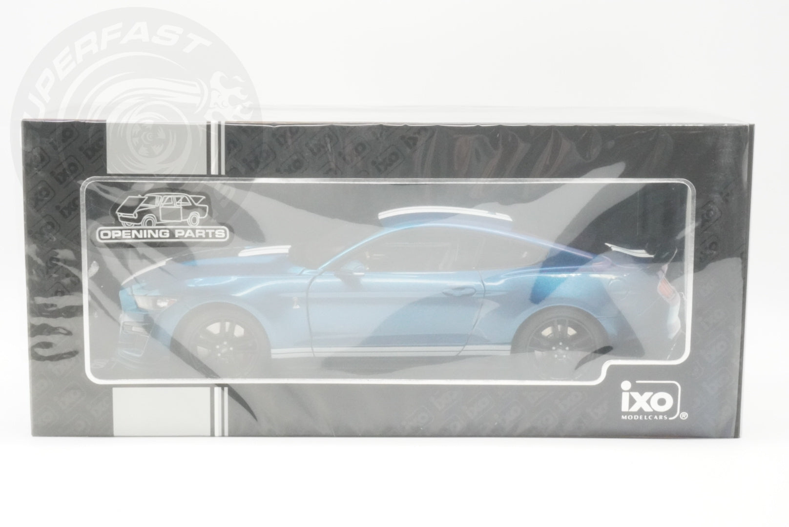 IXO 1:18 Diecast - 2022 Ford Mustang Shelby GT 500, Blue - IXO18RDC244-FO