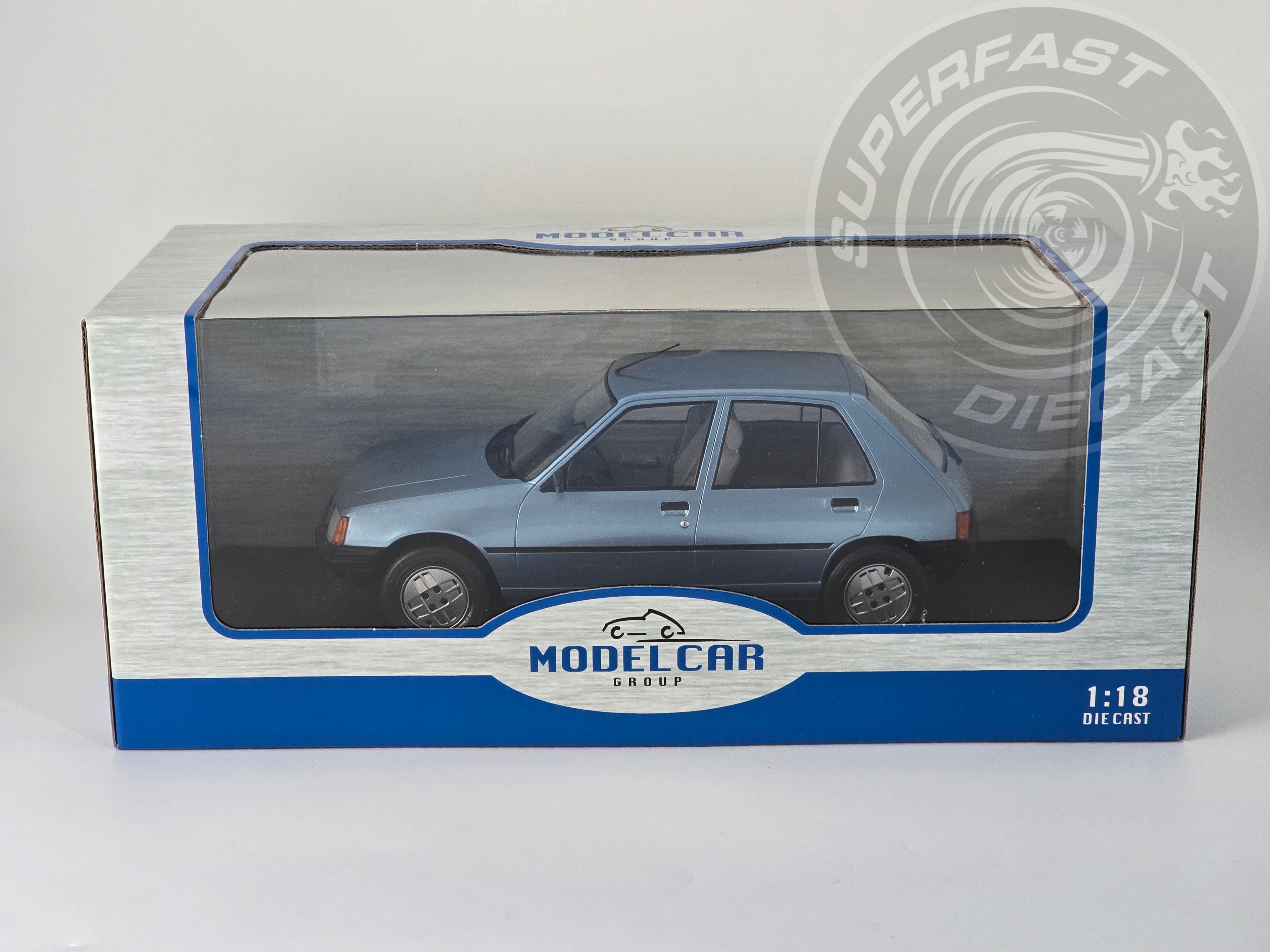 MCG 1:18 Scale - 1984 Peugeot 205, Light Blue - MCG18491