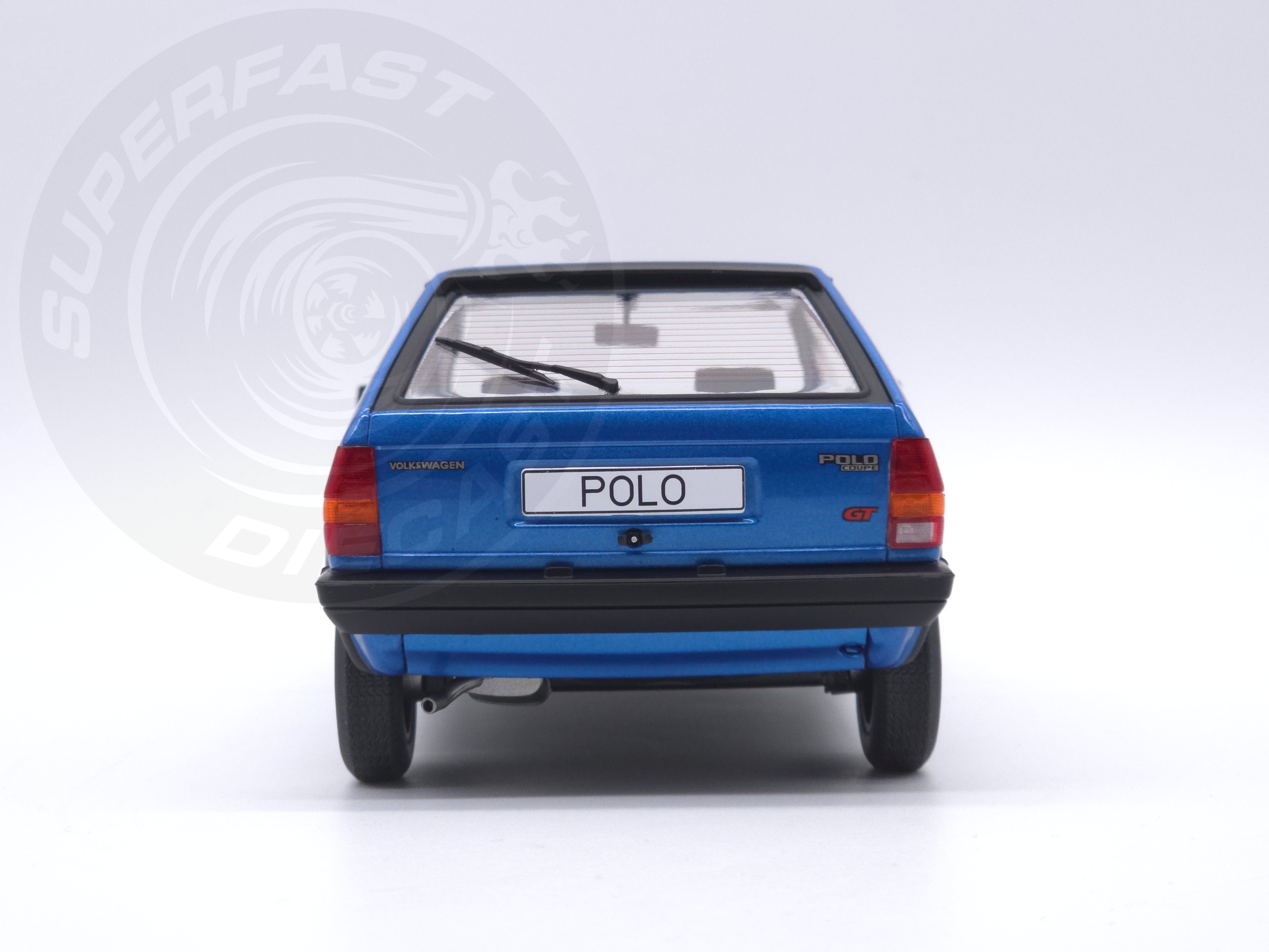 MCG 1:18 Scale Diecast Model Car - 1985 VW Polo II Coupe GT, Blue - MCG18522