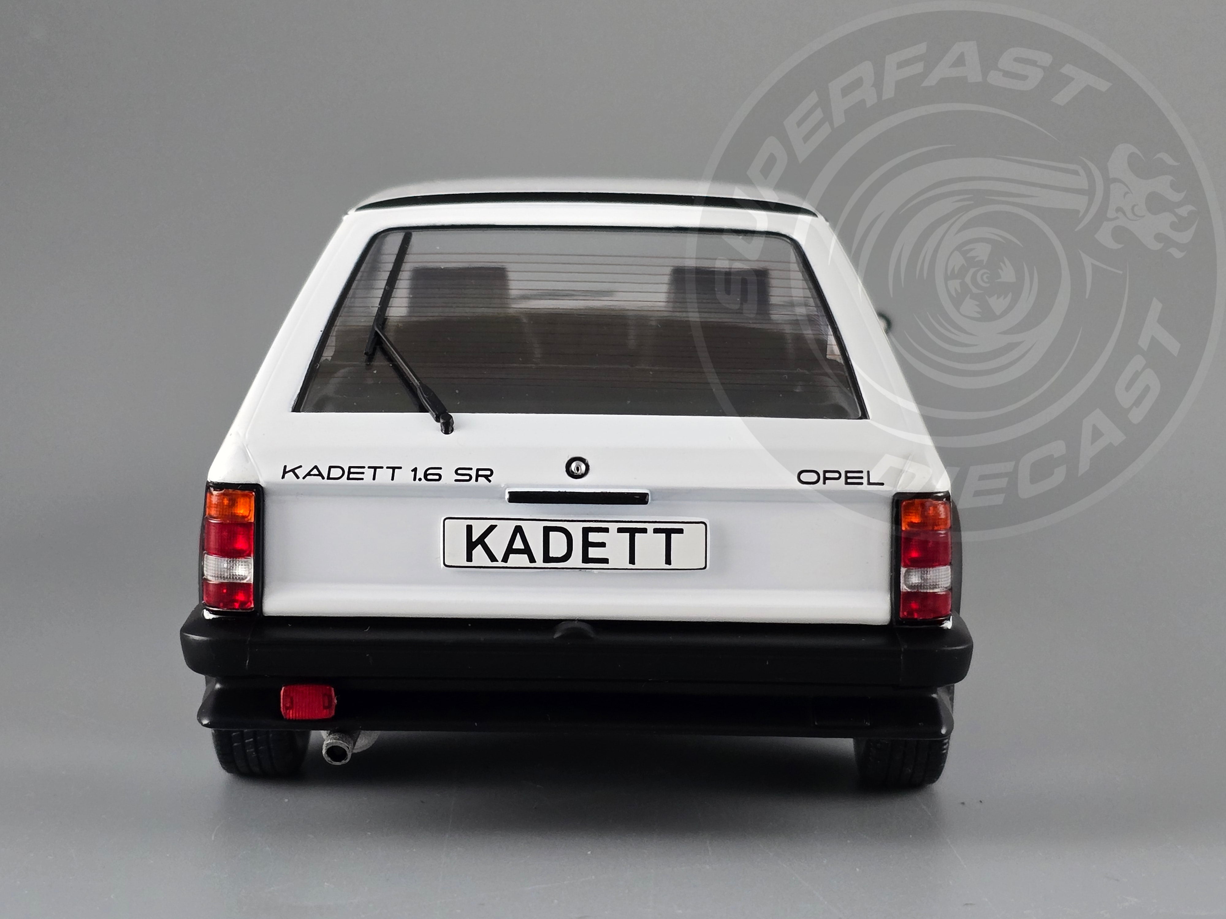 MCG 1:18 Scale Diecast Model Car - Opel Kadett D SR (Vauxhall Astra mk1) White/Yellow - MCG18534