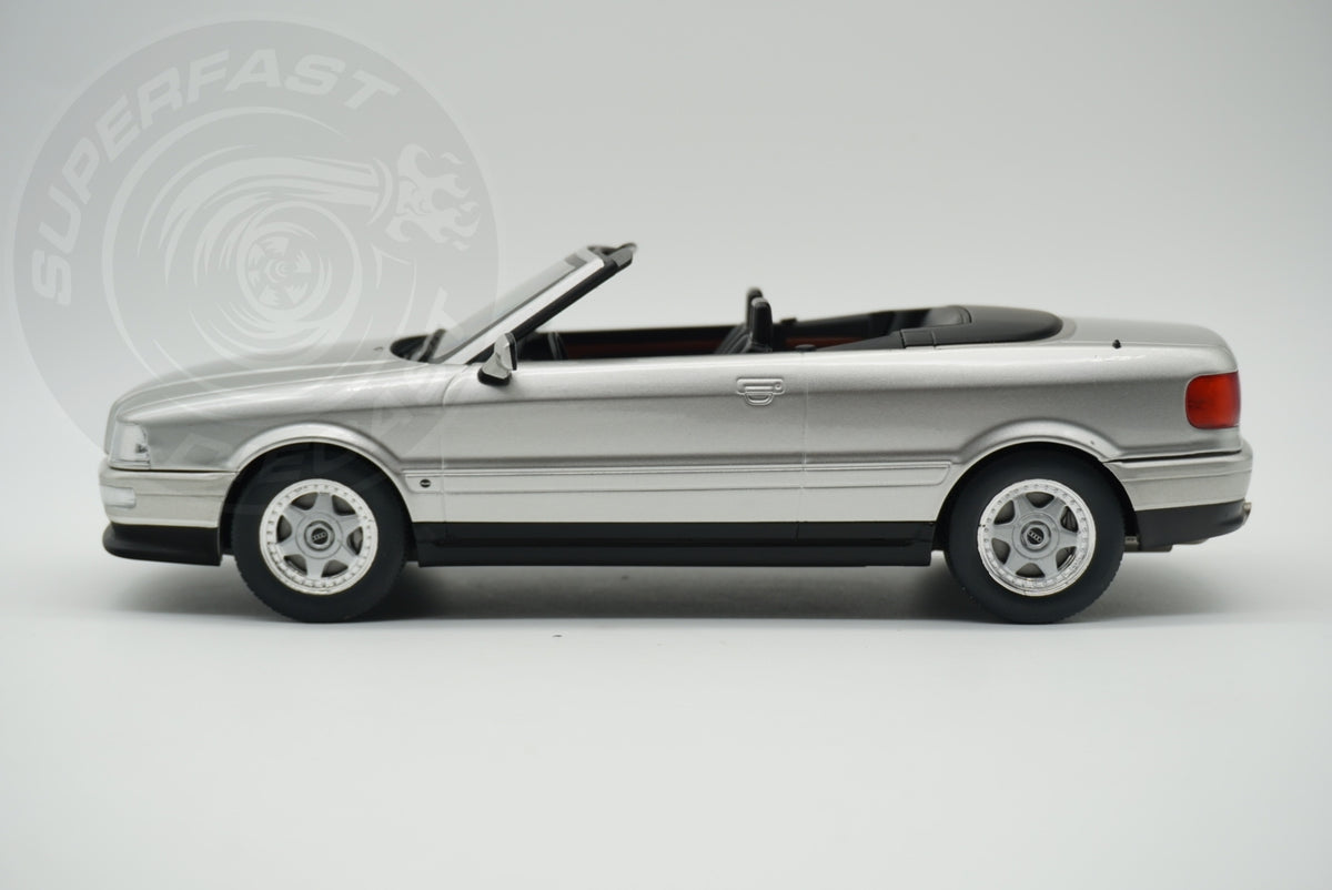 MCG 1:18 Scale Diecast -  1991 Audi 80 Cabriolet, Silver - MCG181225