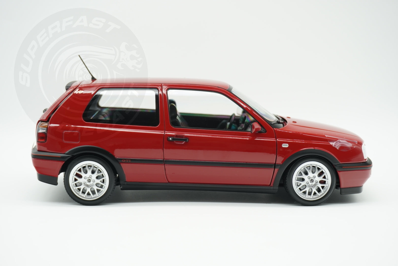 Norev 1:18 Scale Diecast - 1996 VW Volkswagen Golf Mk3, Flash Red - 188418R