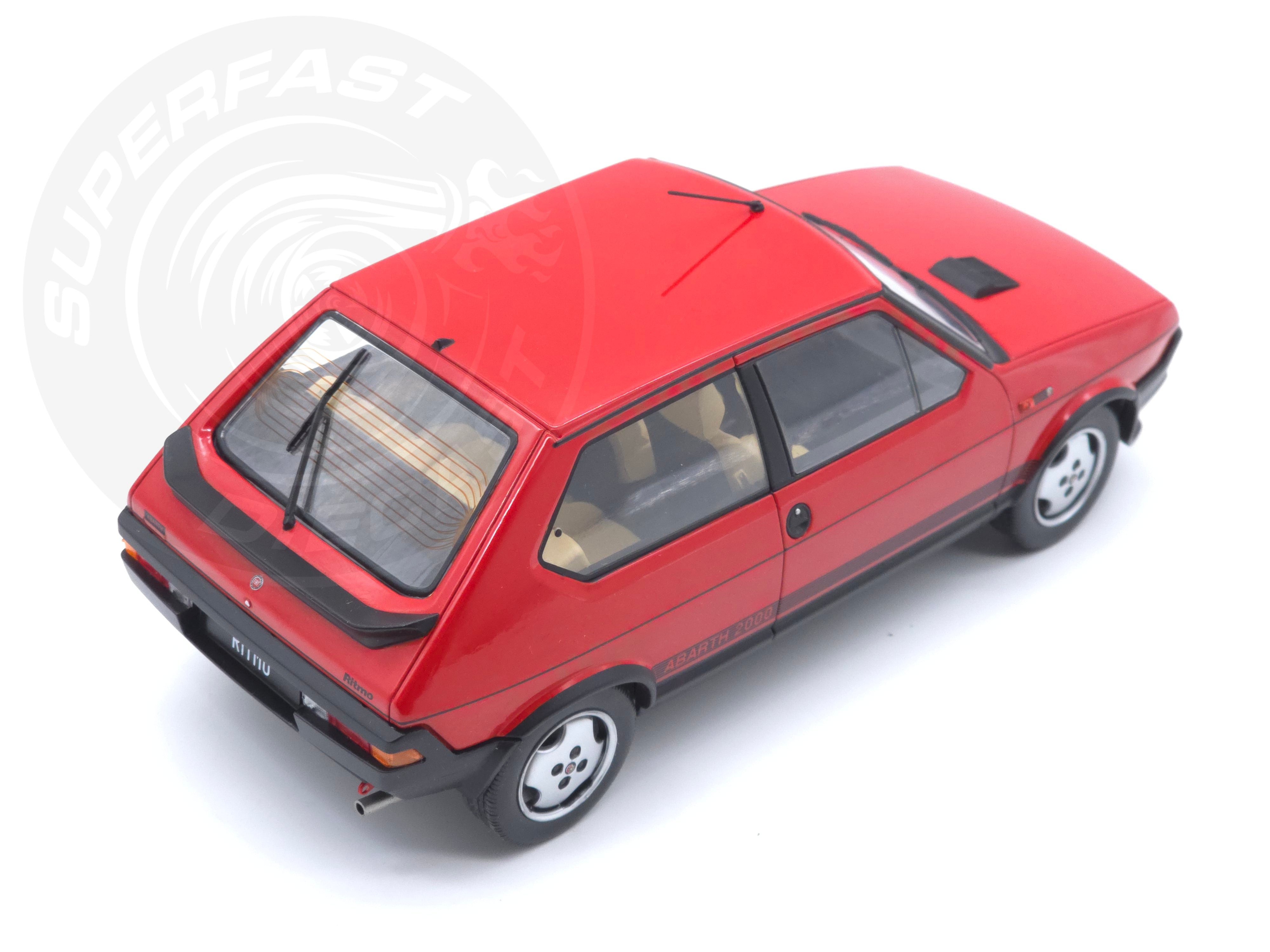 MCG 1:18 Scale Diecast Model Car -  1980 Fiat Ritmo TC 125 Abarth - Red