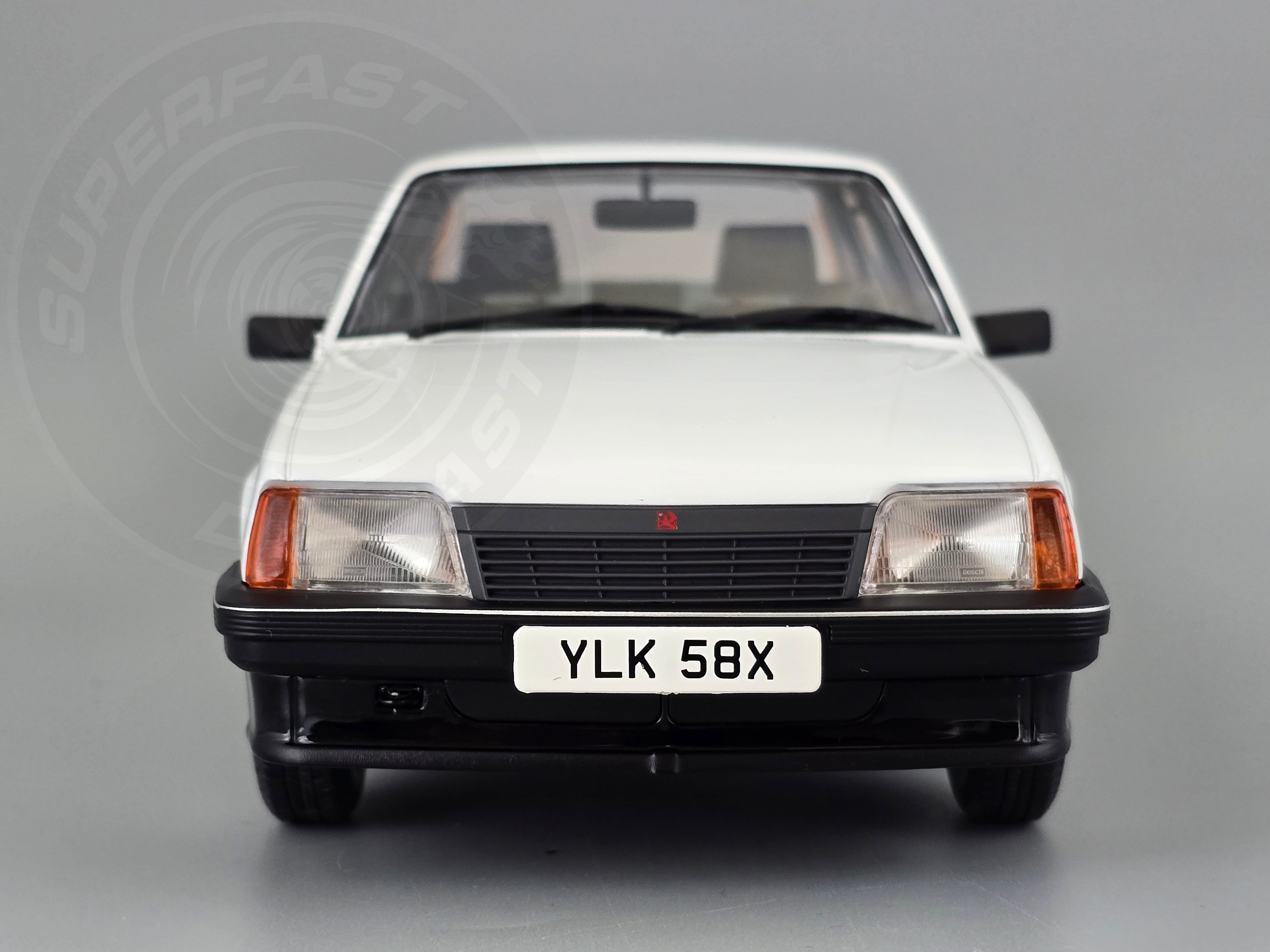 MCG 1:18 Scale Diecast - 1981 Vauxhall Cavalier SR, White, RHD UK Exclusive - MCG18582