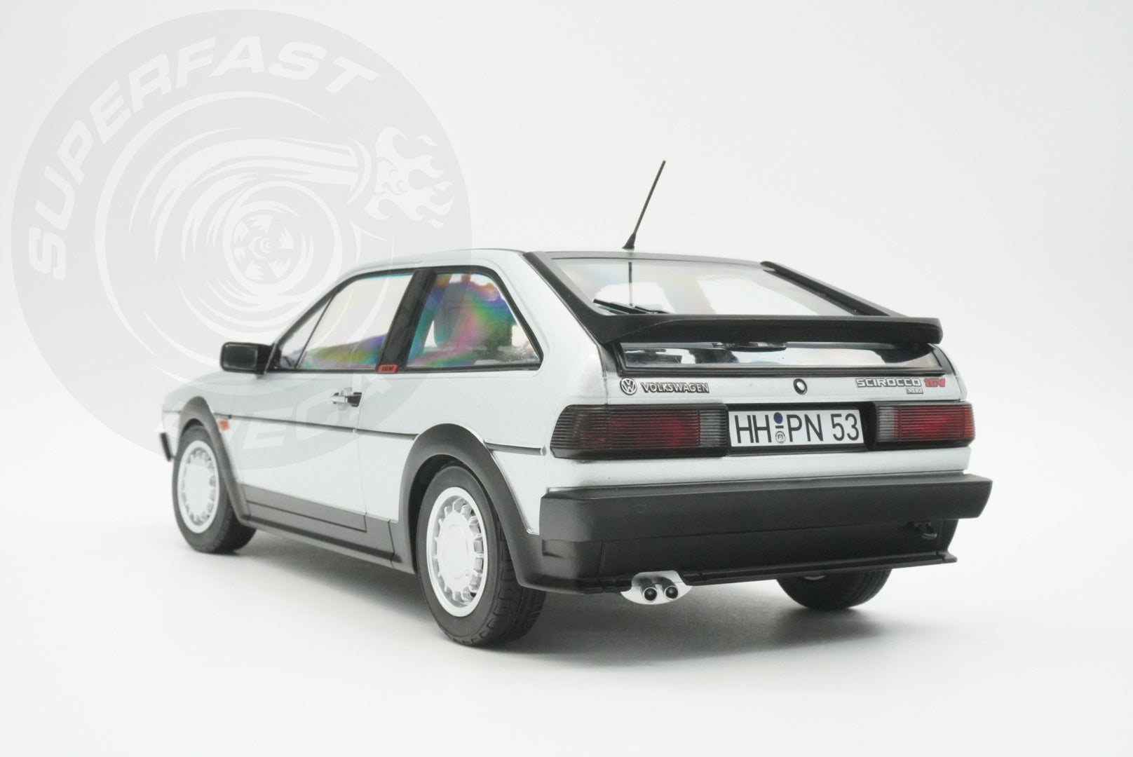 Norev 1:18 Scale Diecast - 1988 VW Volkswagen Scirocco GTX 16V, Flash Silver - 188635