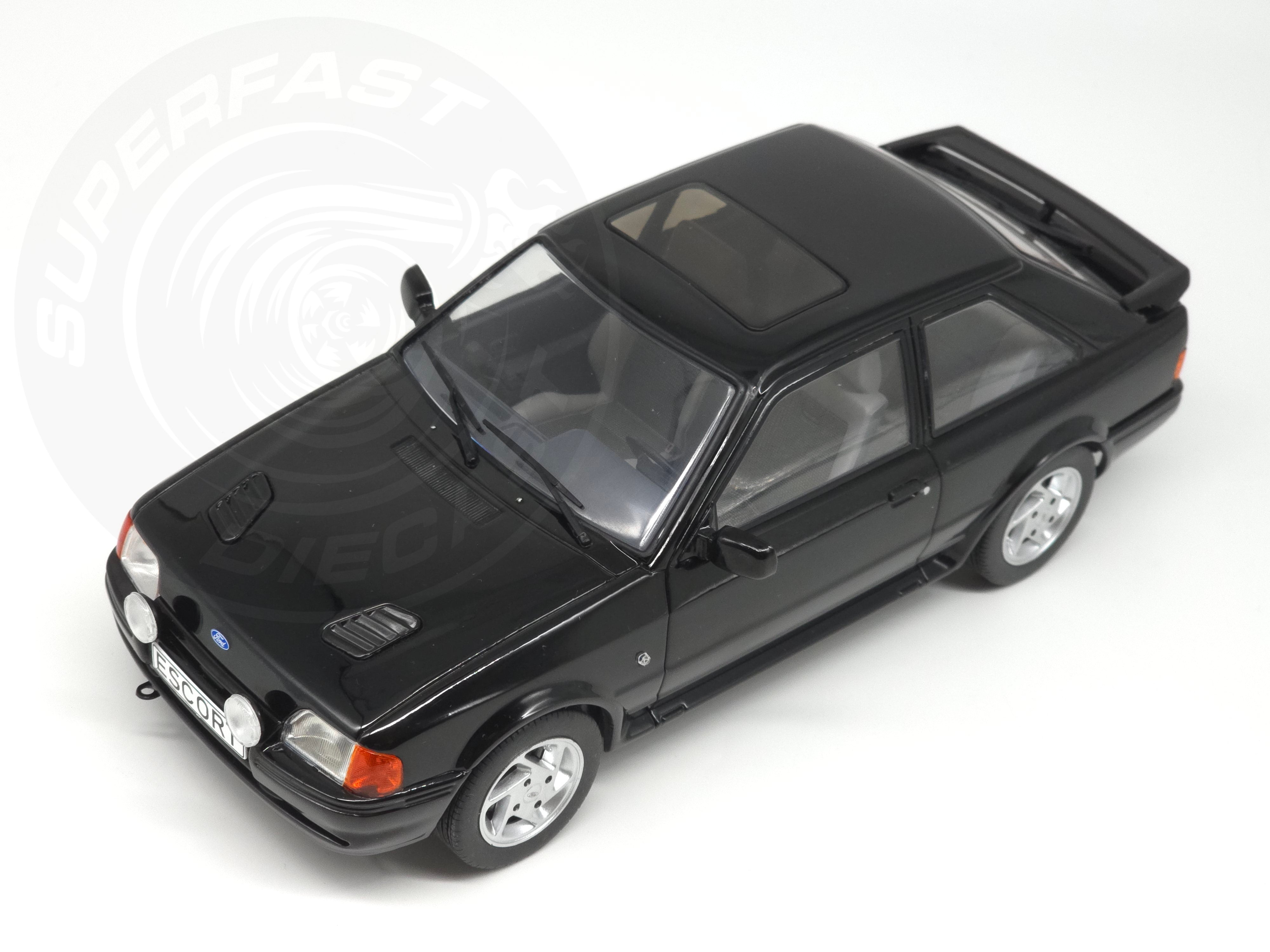 MCG 1:18 1990 Ford Escort Mk4 RS Turbo (Series 2) - Black - MCG18546