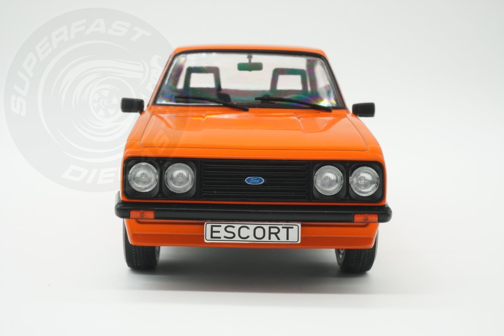 MCG 1:18 Scale Diecast Model Car -  Ford Escort Mk2 RS2000 in Orange - Limited Edition - MCG181310MCW