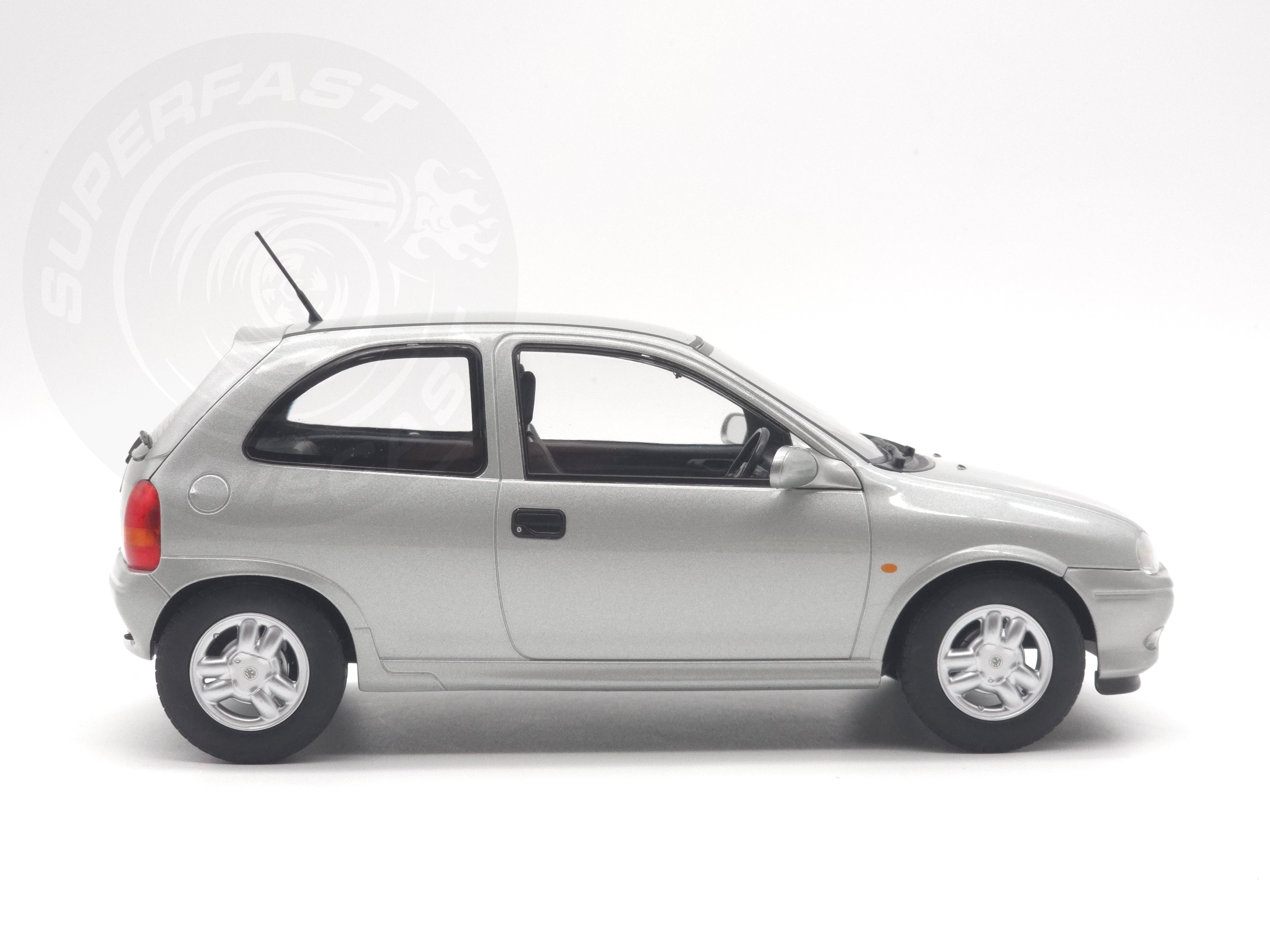 MCG 1:18 Scale Diecast - 1993 Vauxhall Corsa GSi (UK Exclusive RHD), Silver - MCG18846
