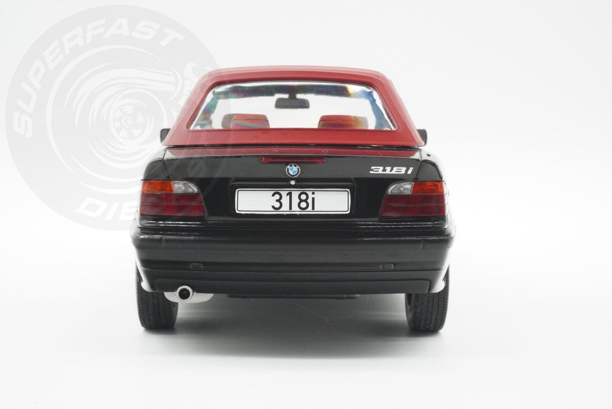 MCG 1:18 Diecast - 1996 BMW 318i (E36) Cabriolet, Black - MCG18318