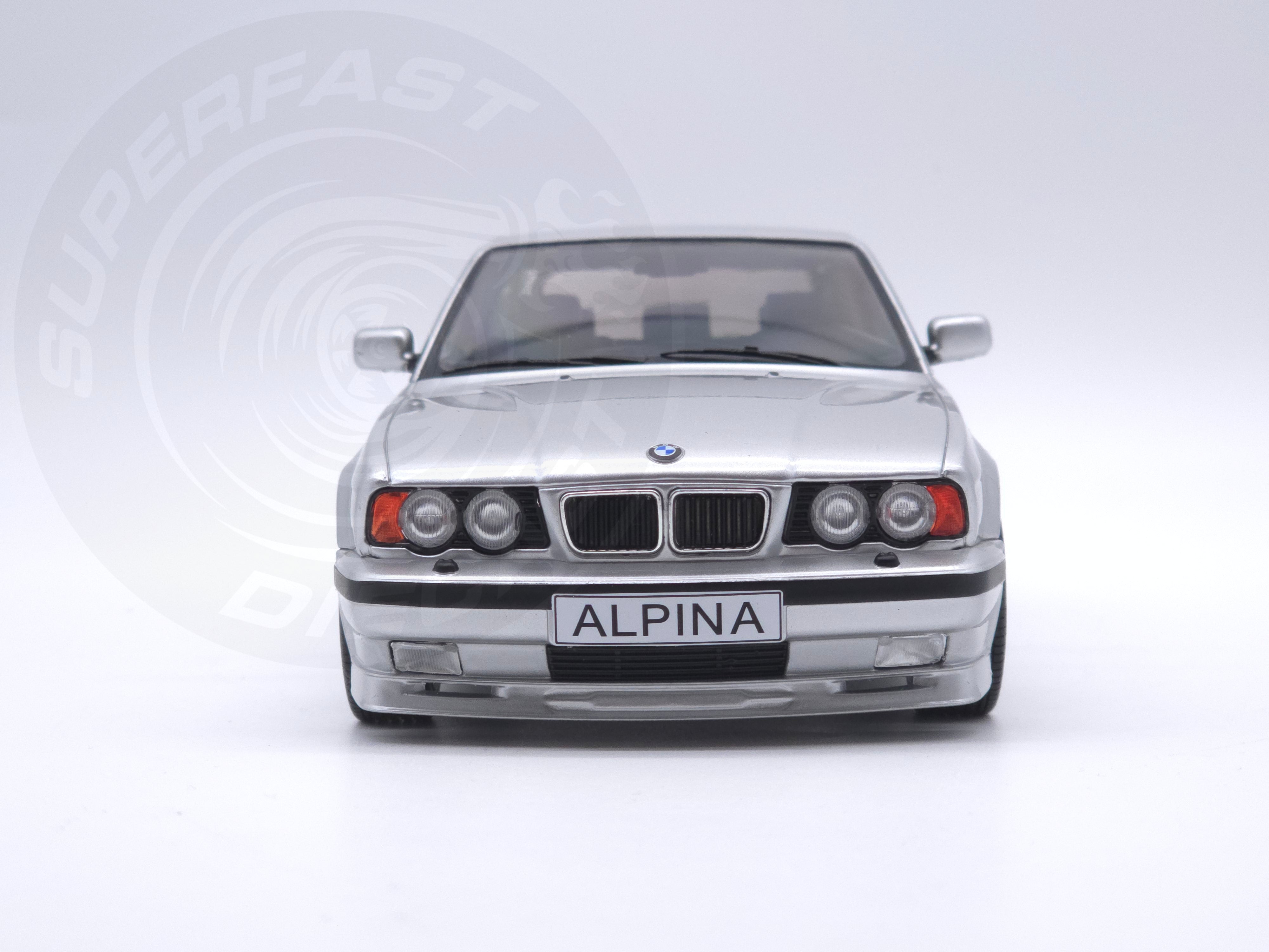 MCG 1:18 Scale Diecast Model Car - 1991 BMW Alpina B10 (E34) 4, 6 Touring, Silver - MCG18332