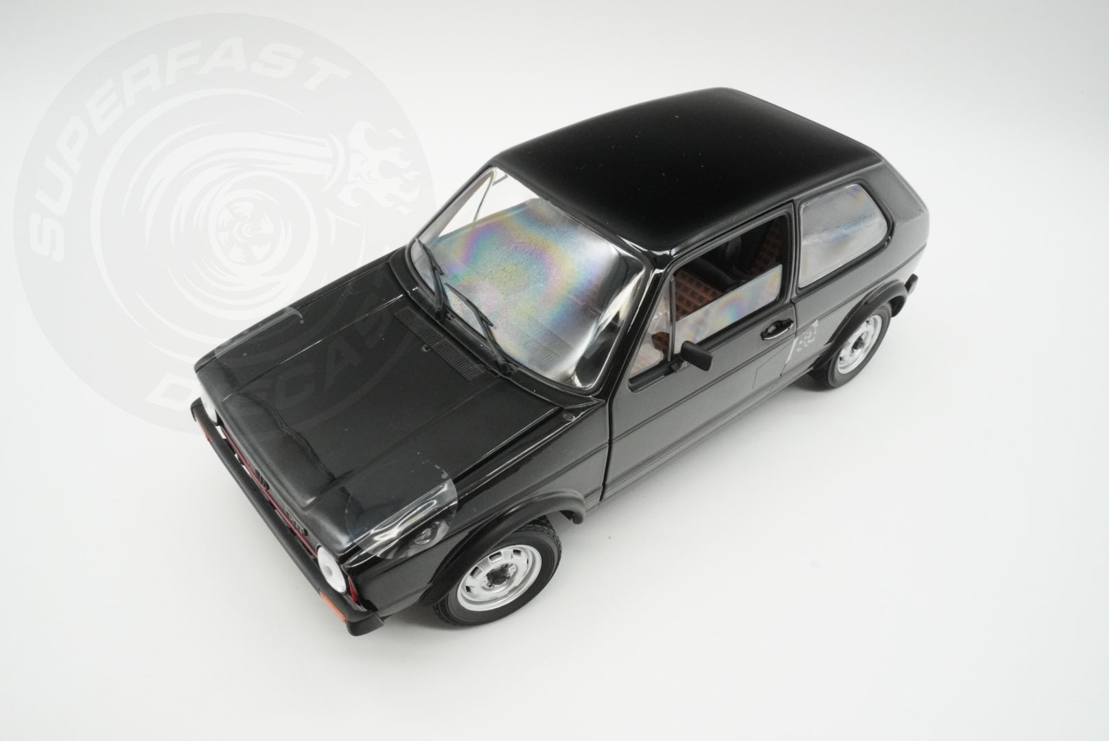 Norev 1:18 Scale Diecast Model Car - 1976 Volkswagen Golf Mk1 GTI Black - 188487